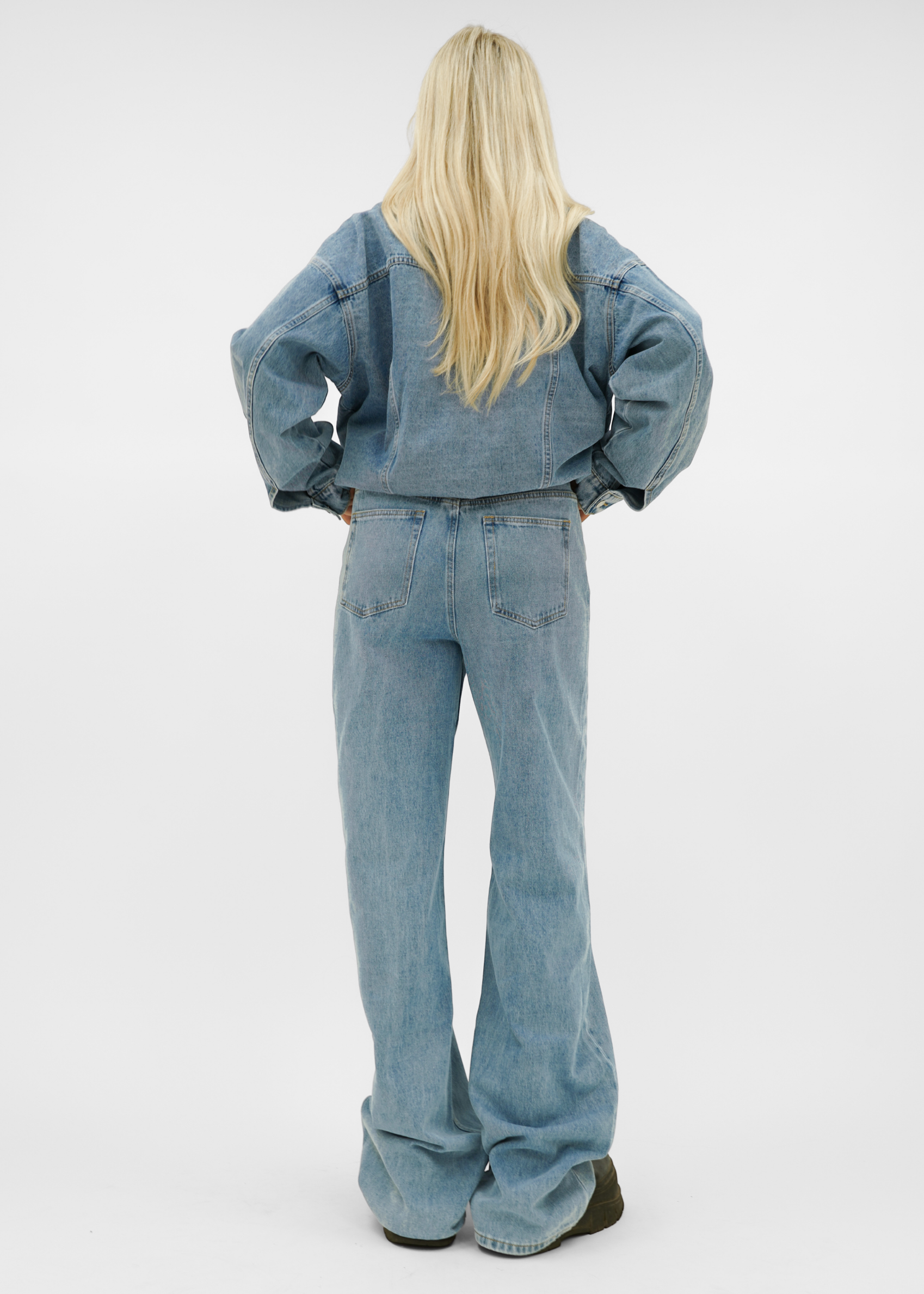 Oversized denim jacket classic blue (tall)