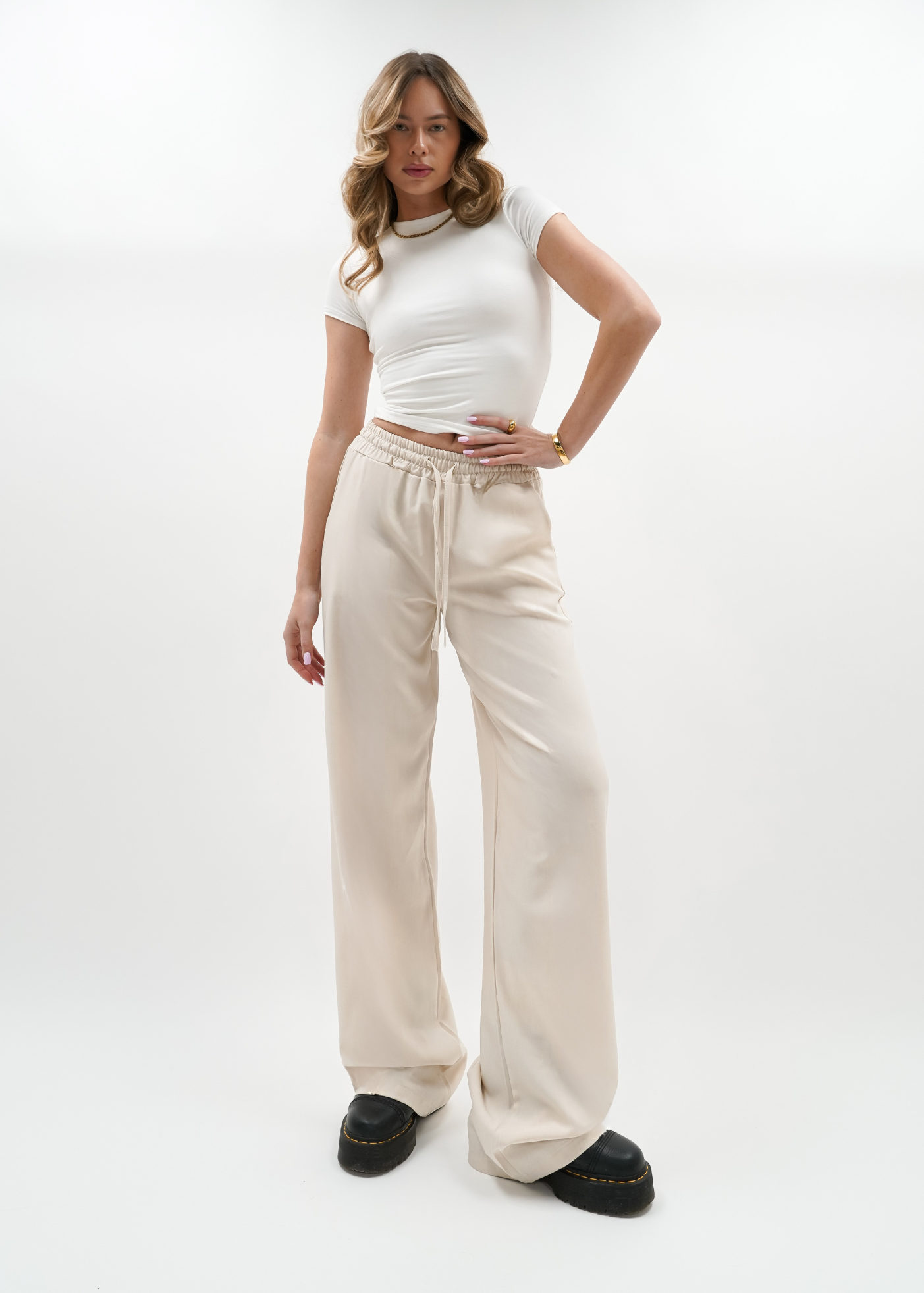 Flowy pants classic (tall) crème