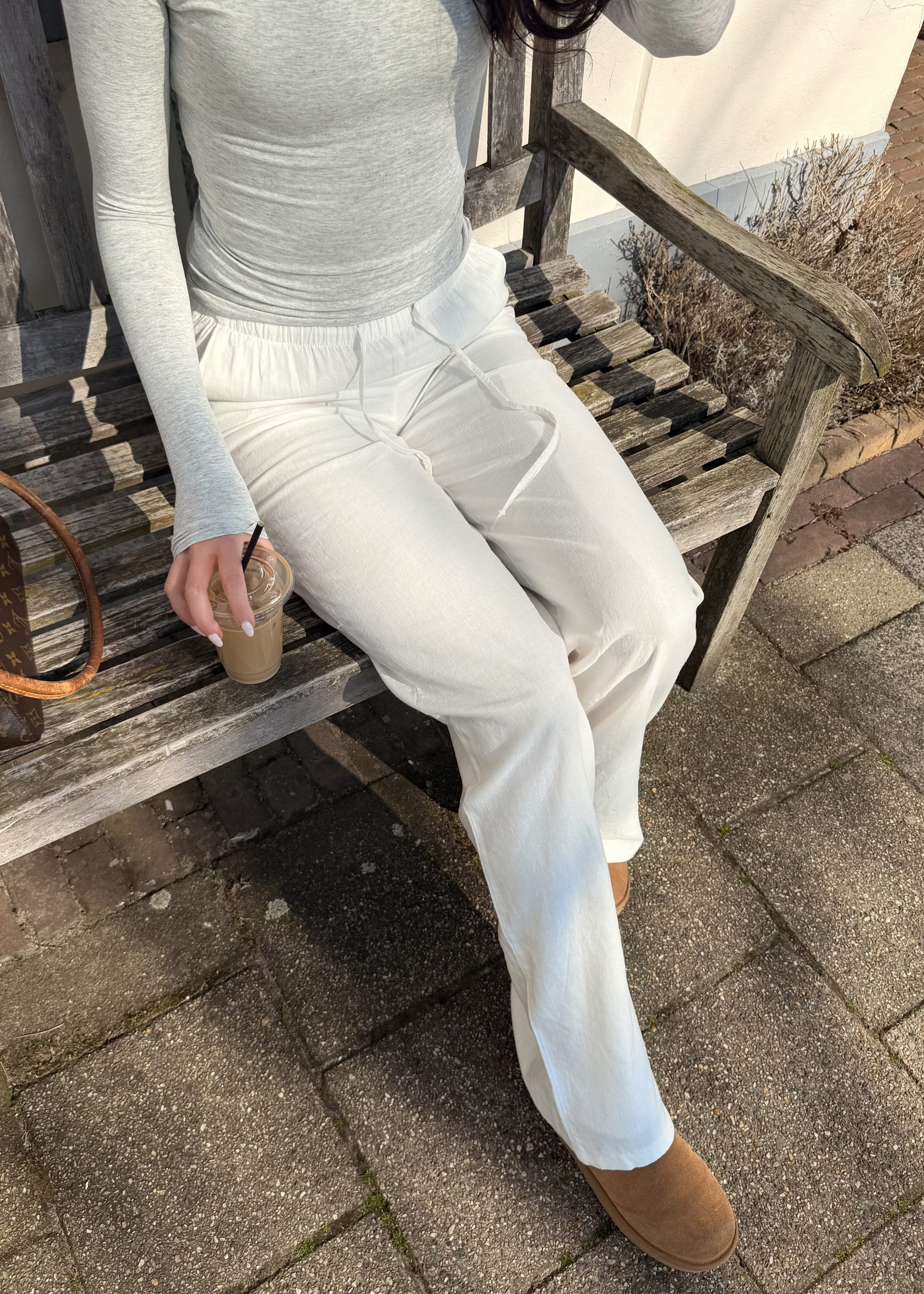 Linen pants (tall) white