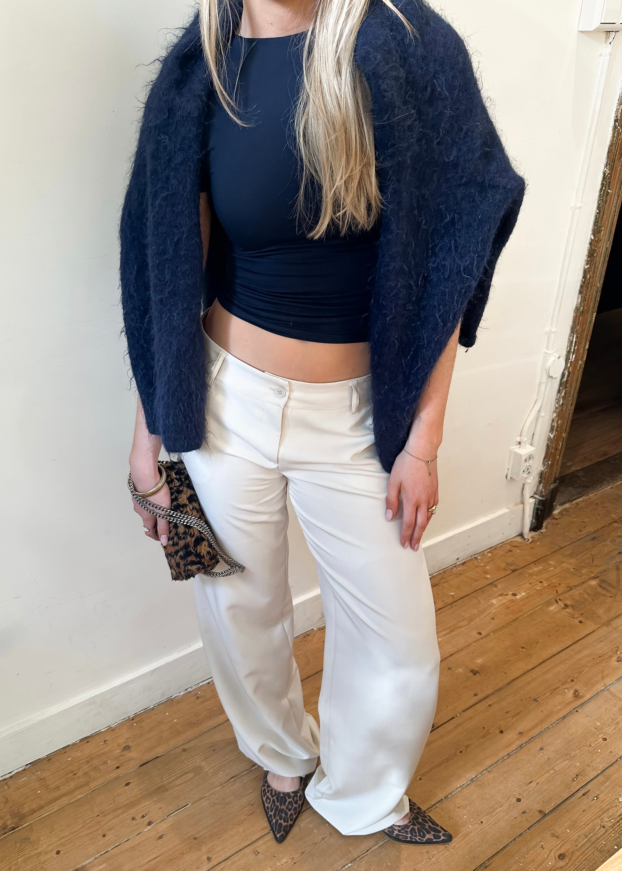 Short sleeve top long night blue (tall)