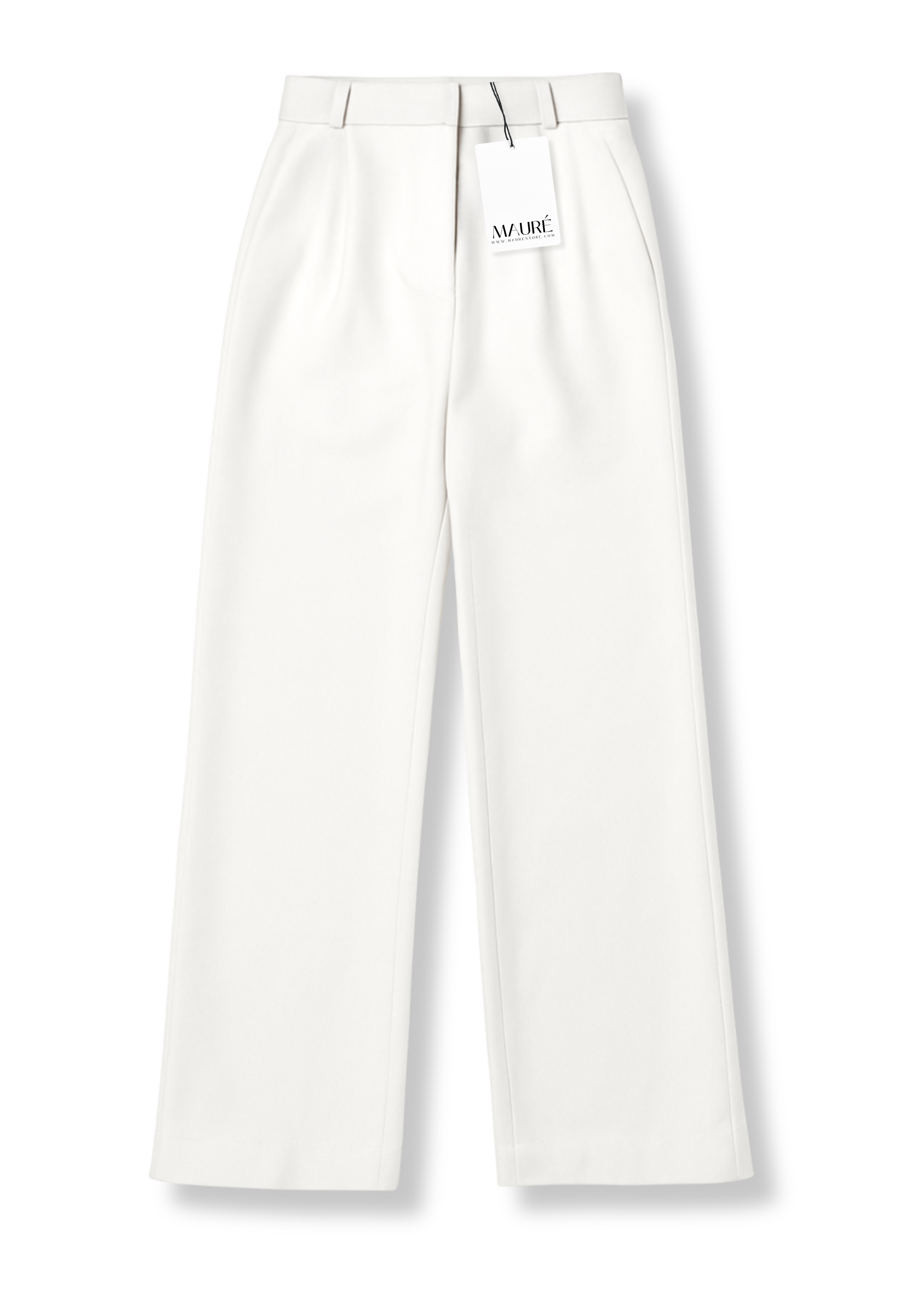 Low/mid waist wide leg pants casual white (tall)
