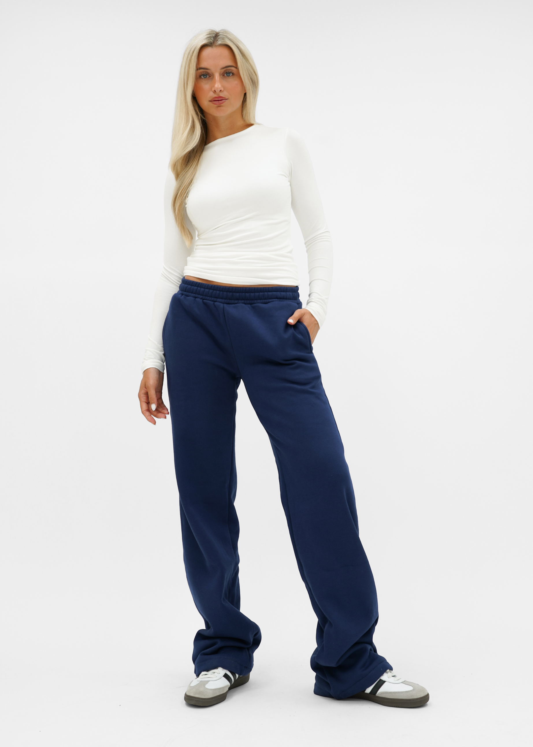 Low/mid waist jogger pants night blue (tall)