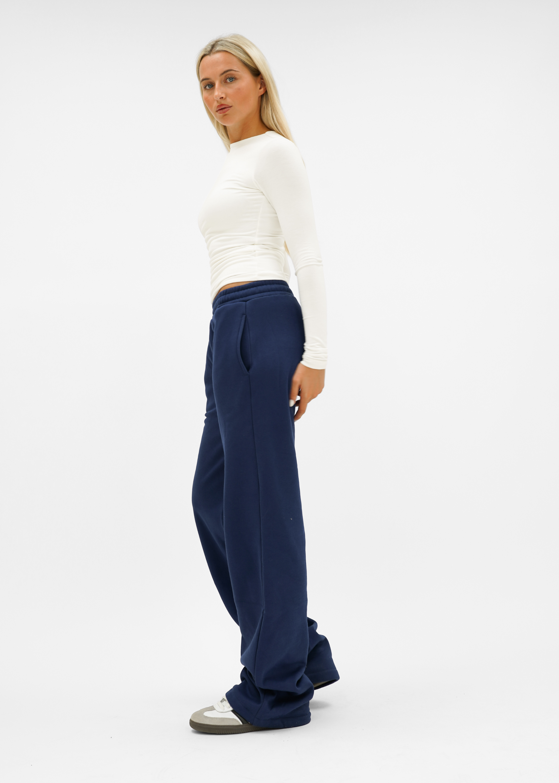 Low/mid waist jogger pants night blue (tall)