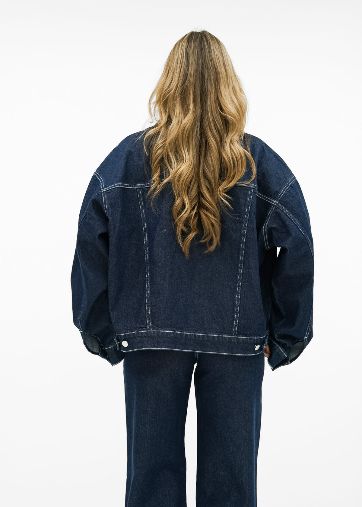 Oversized denim jacket dark denim (tall)