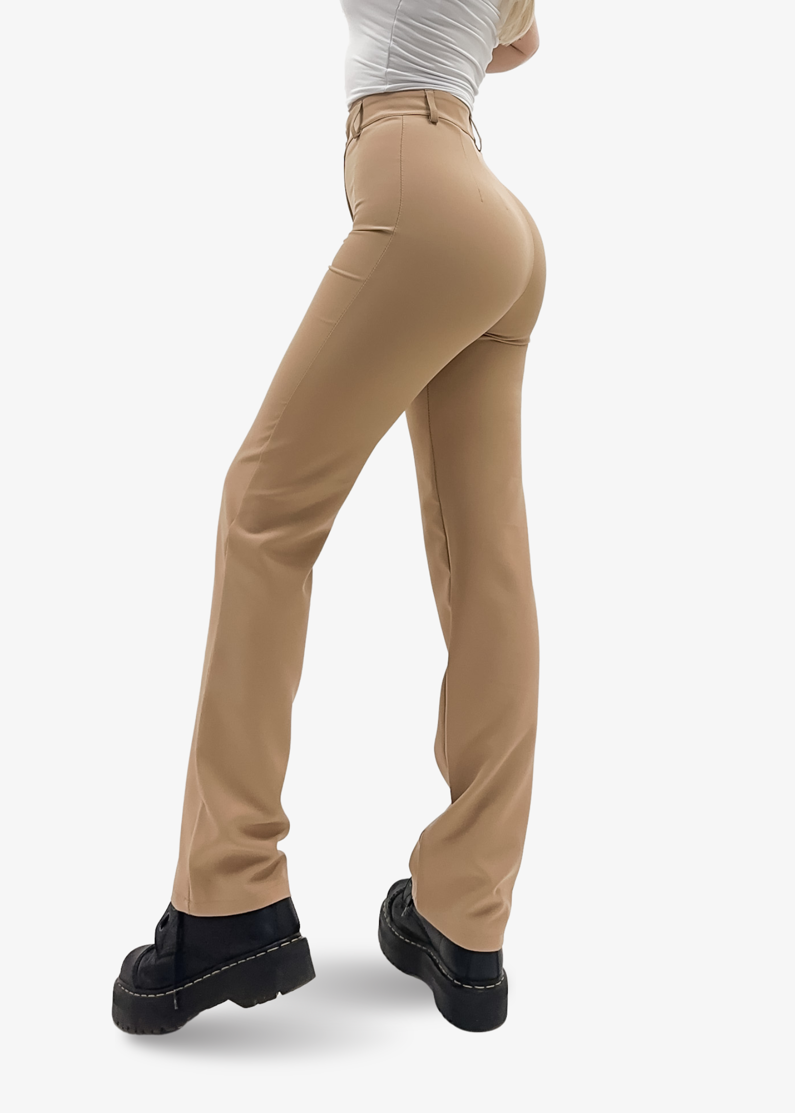 Pantalon droit classique beige (REGULAR)