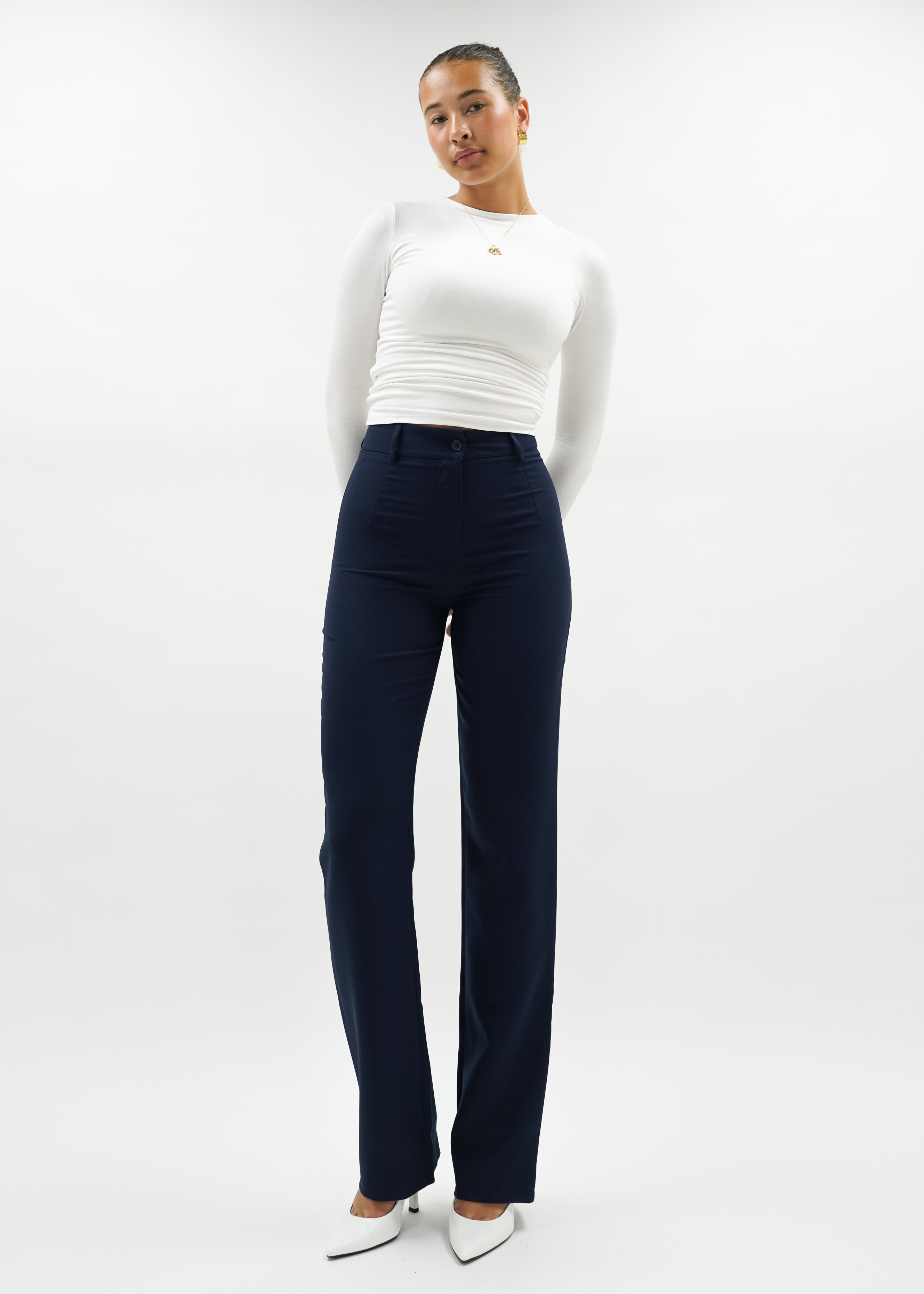Pantalon droit classic night blue (TALL)