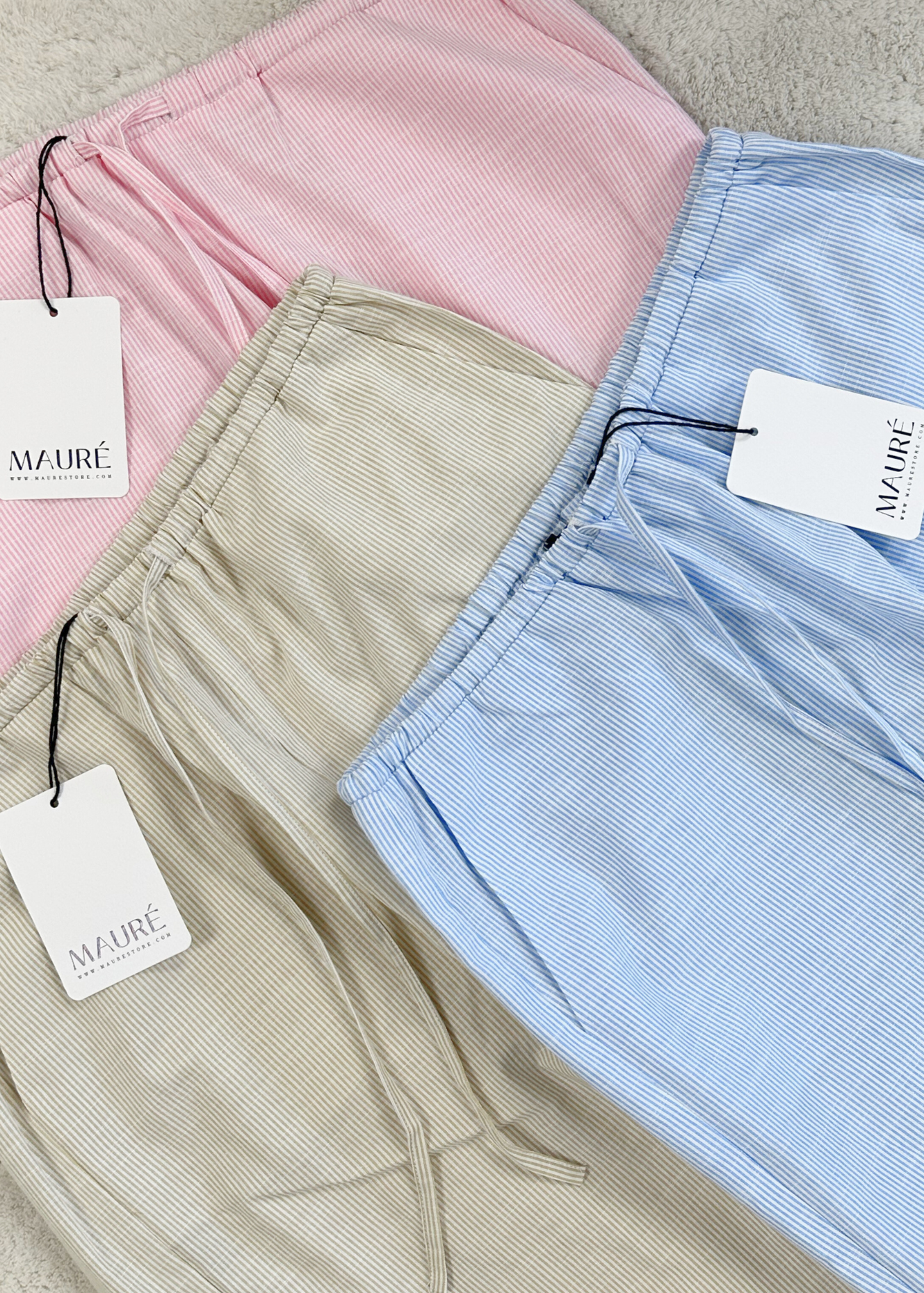 Striped pants (tall) blue
