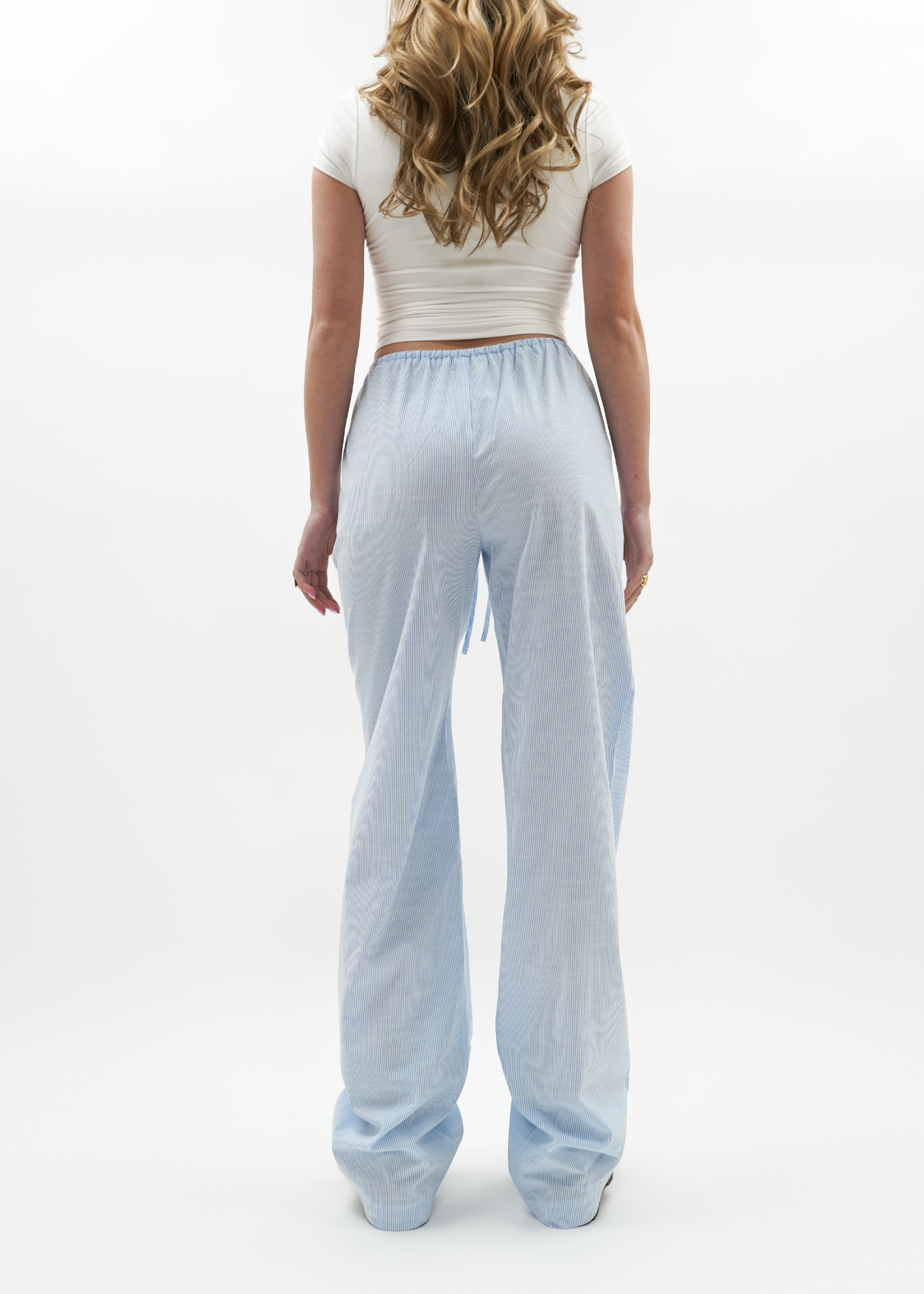 Striped pants (tall) blue