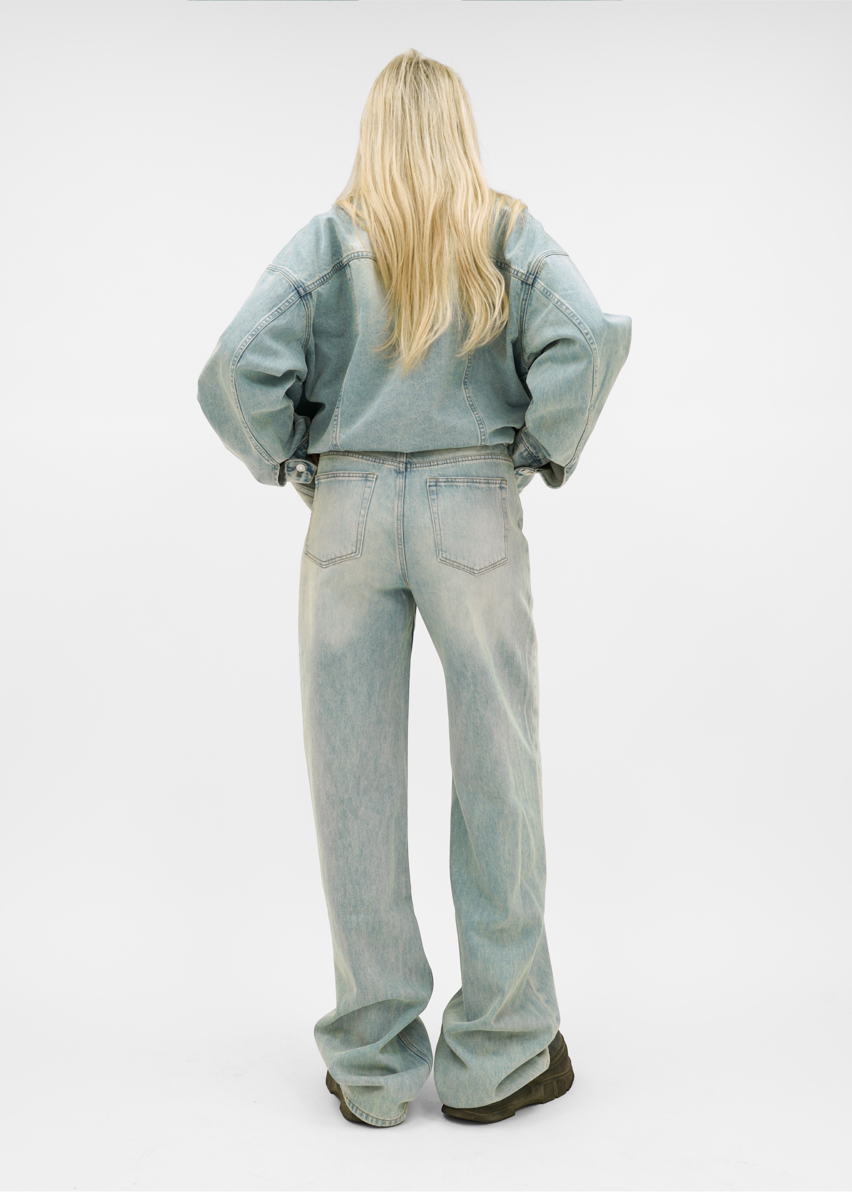 Oversized denim jacket vintage denim (tall)