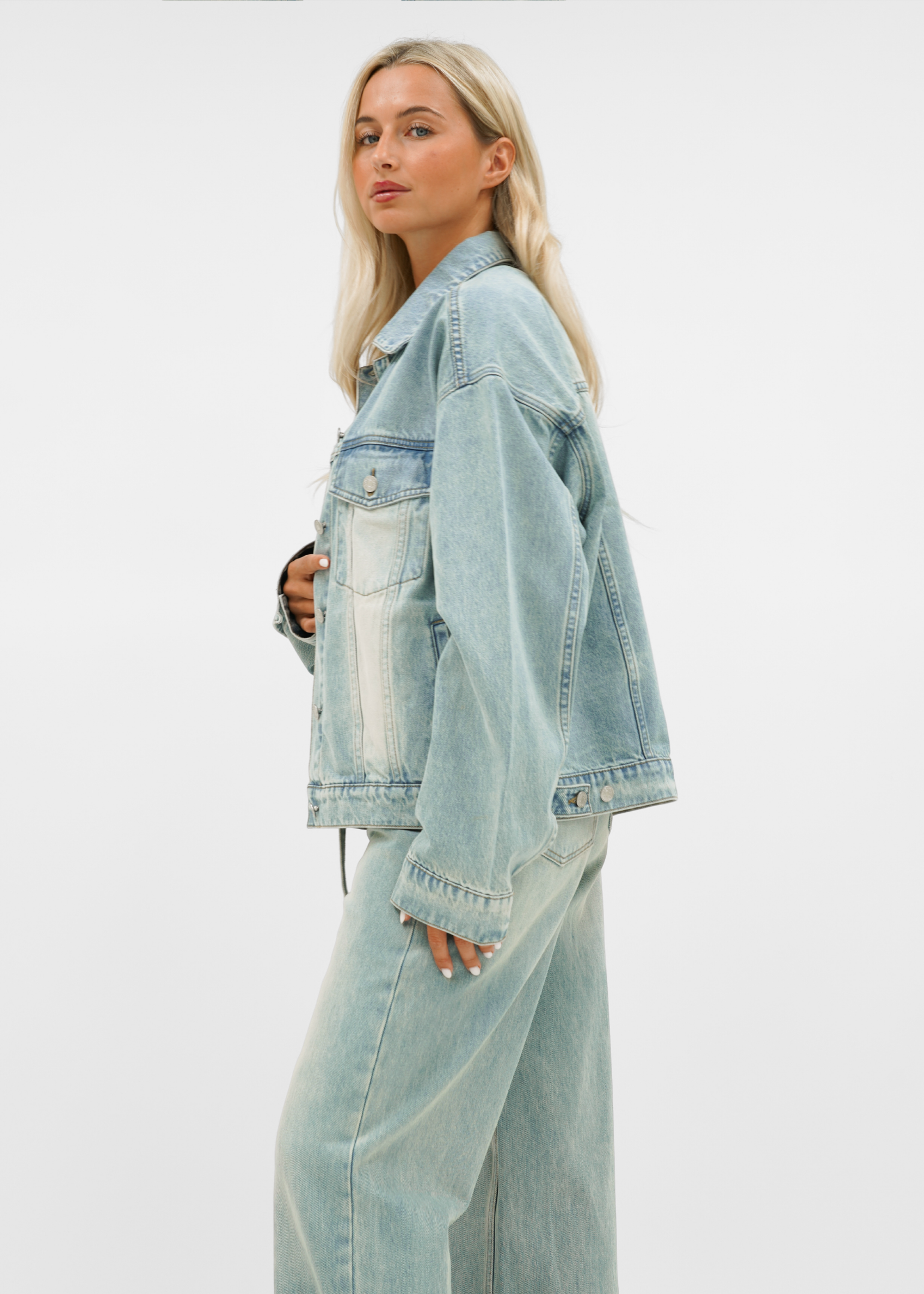 Oversized denim jacket vintage denim (tall)