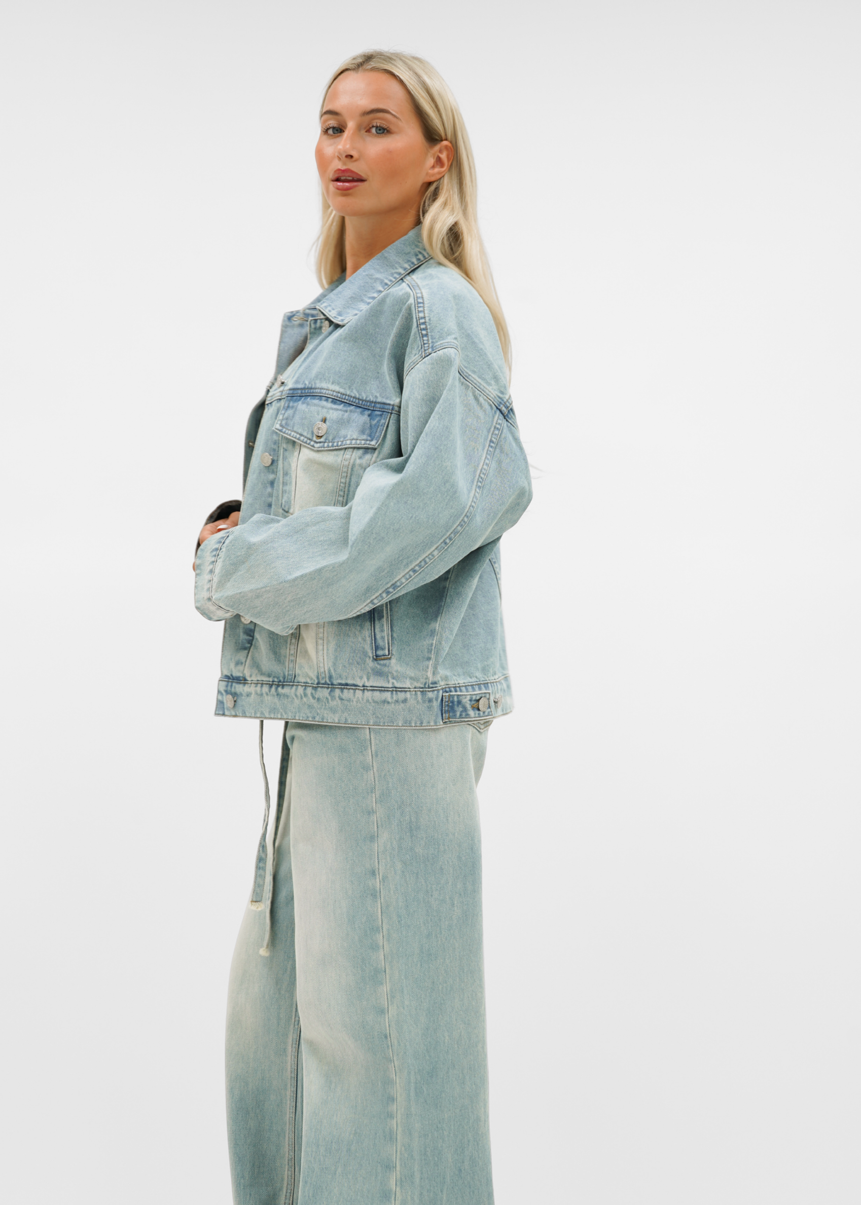 Oversized denim jacket vintage denim (tall)