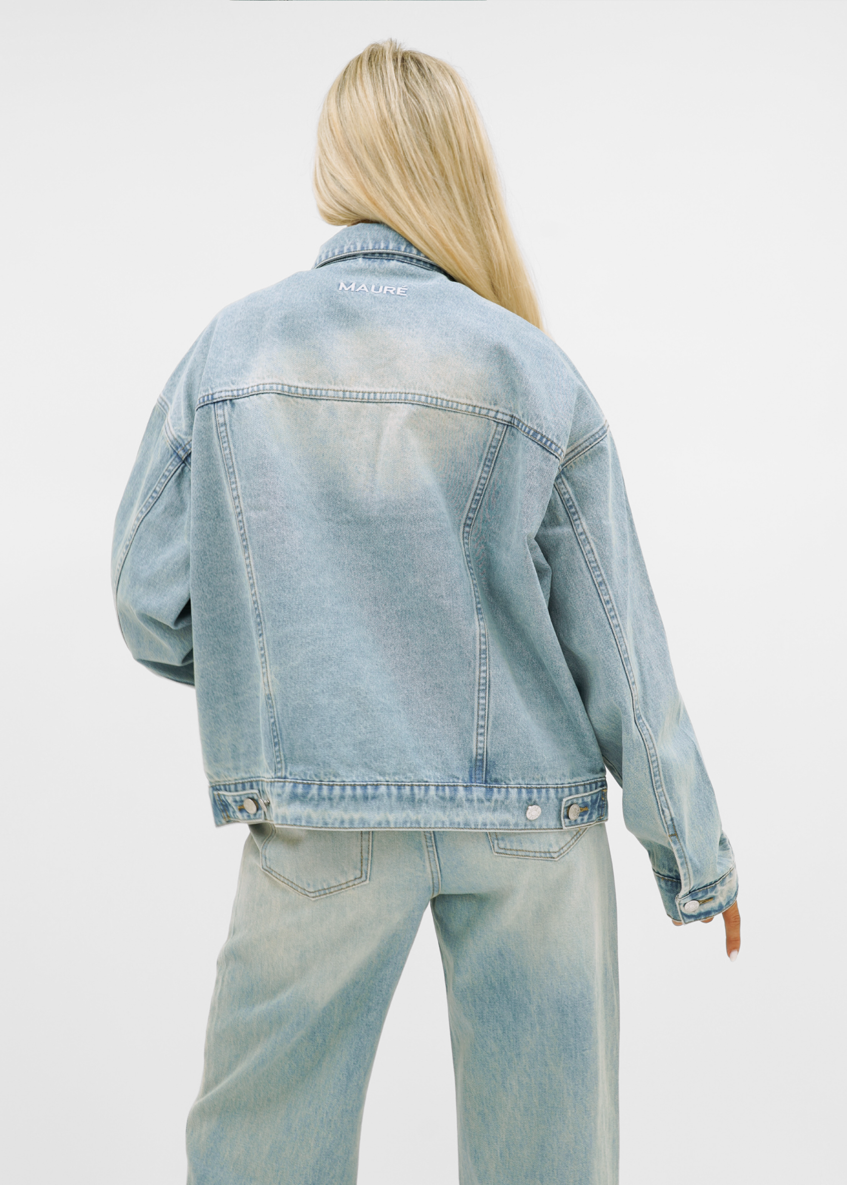 Oversized denim jacket vintage denim (tall)