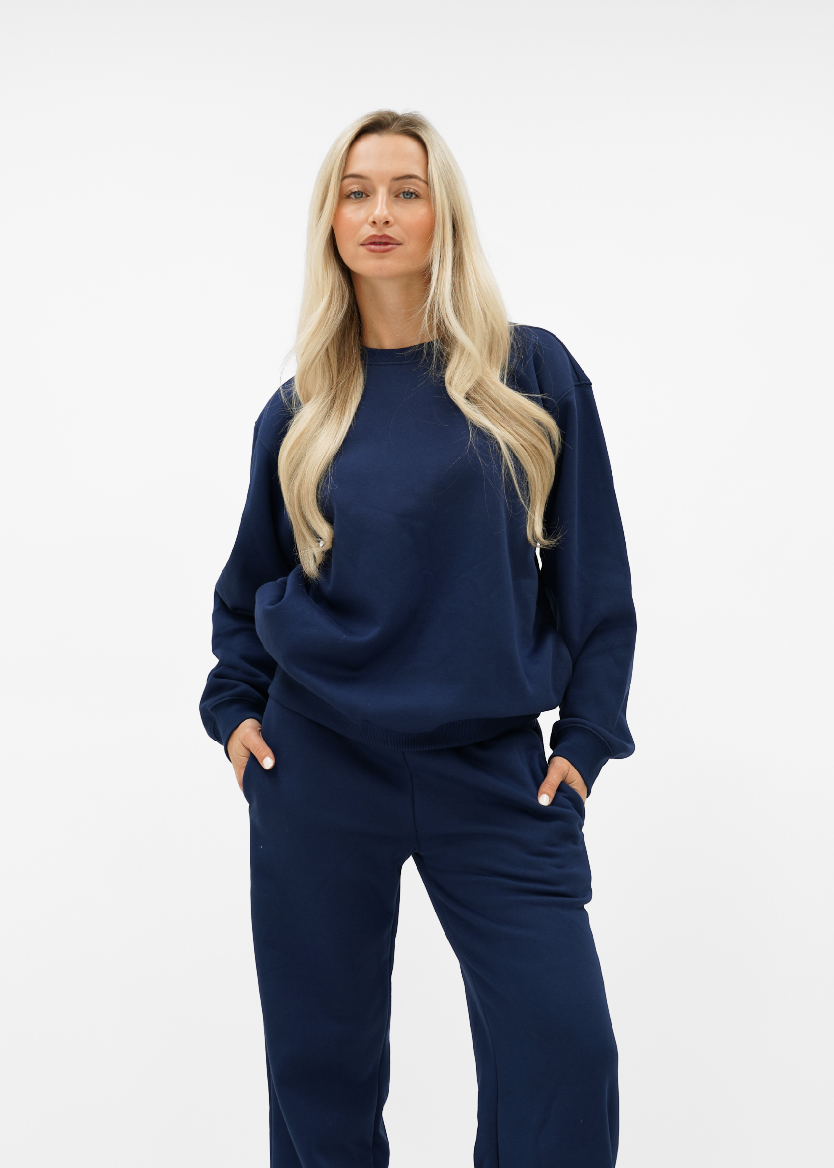 Basic sweater night blue (tall)