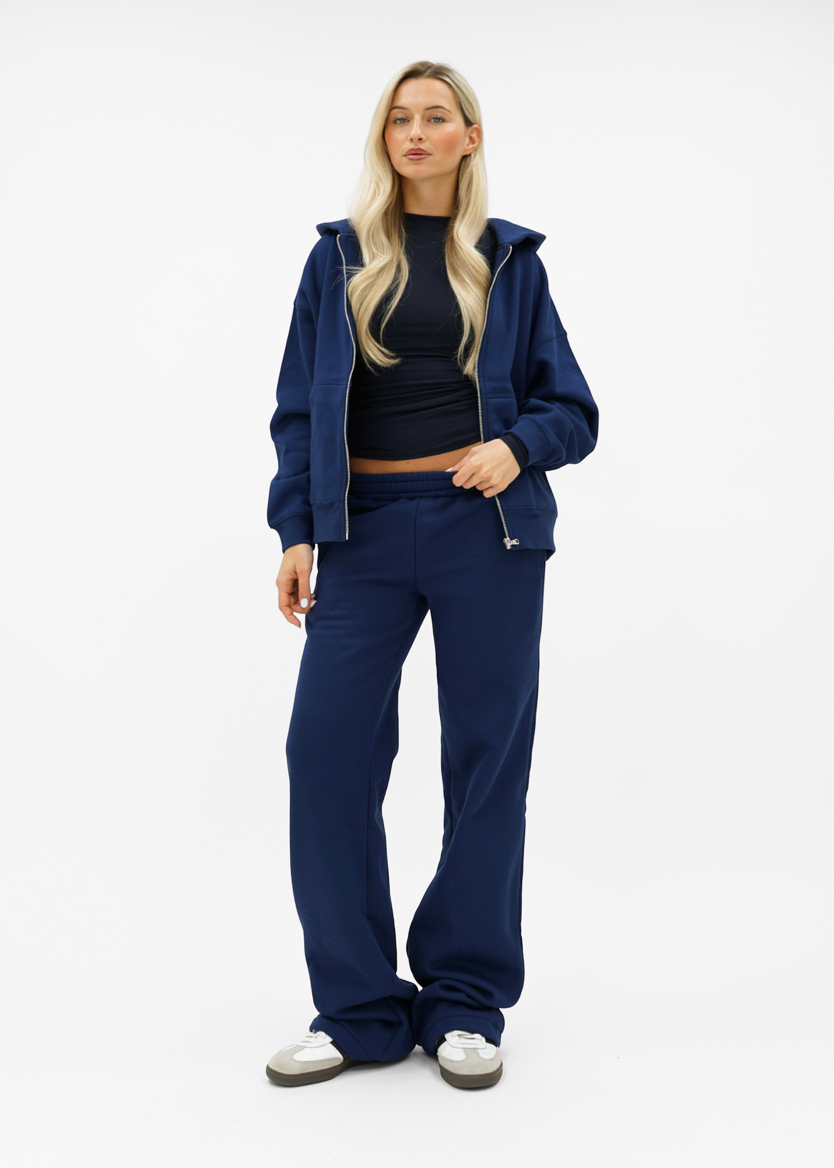 Low/mid waist jogger pants night blue (tall)