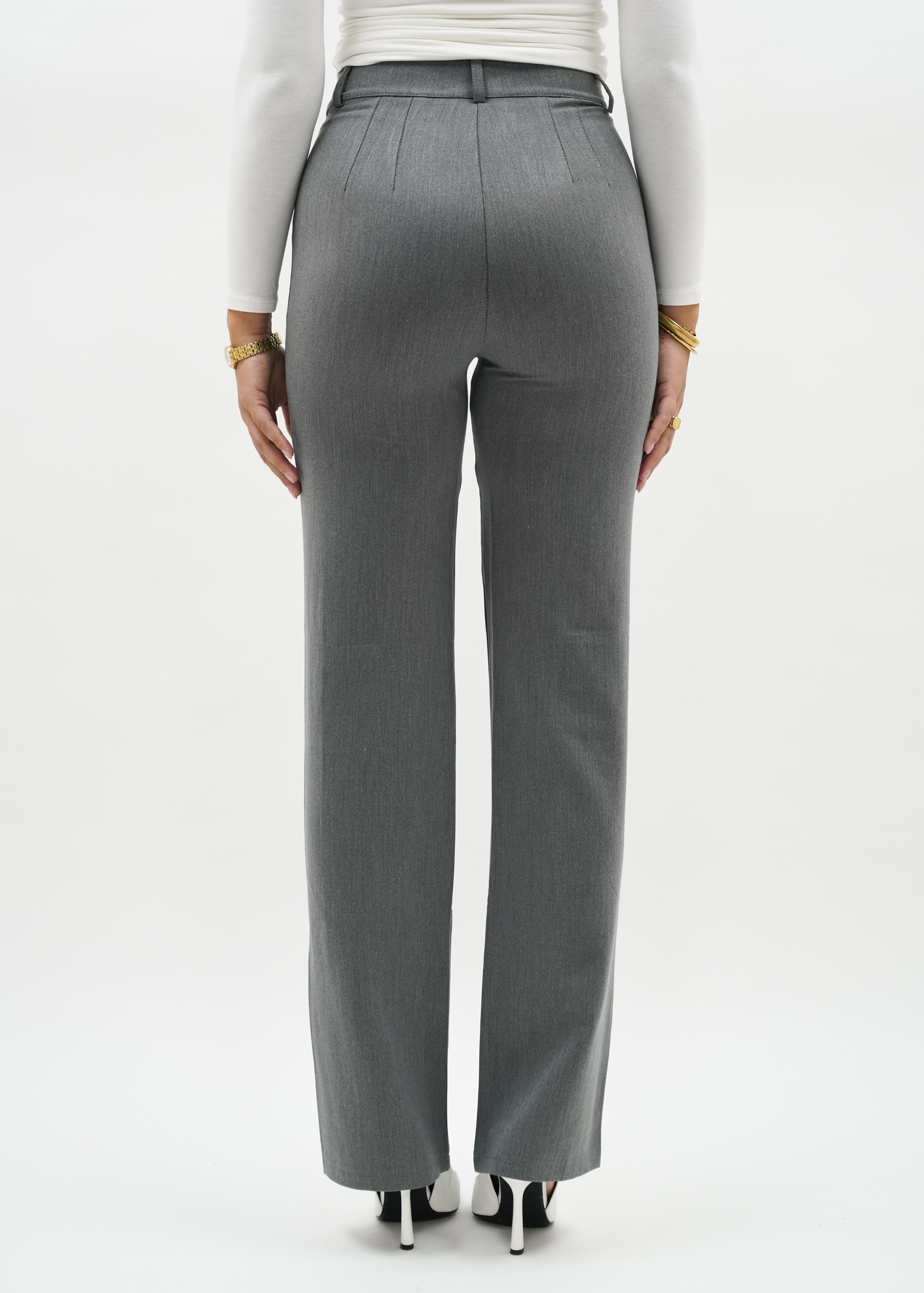 Straight leg pants classic light washed grey (tall)