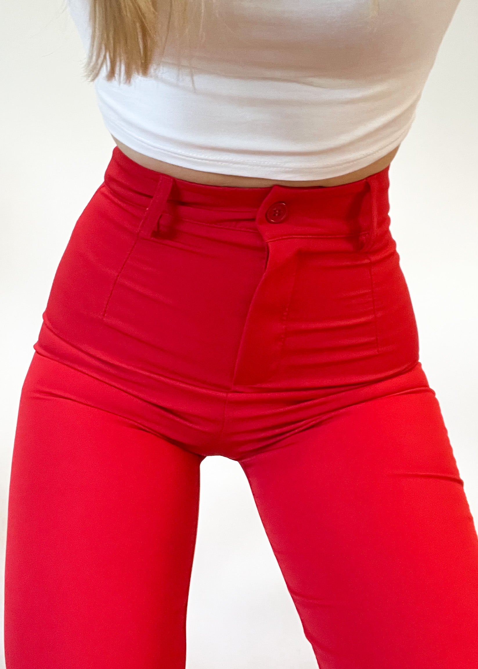 Straight leg pants classic fire red (REGULAR)