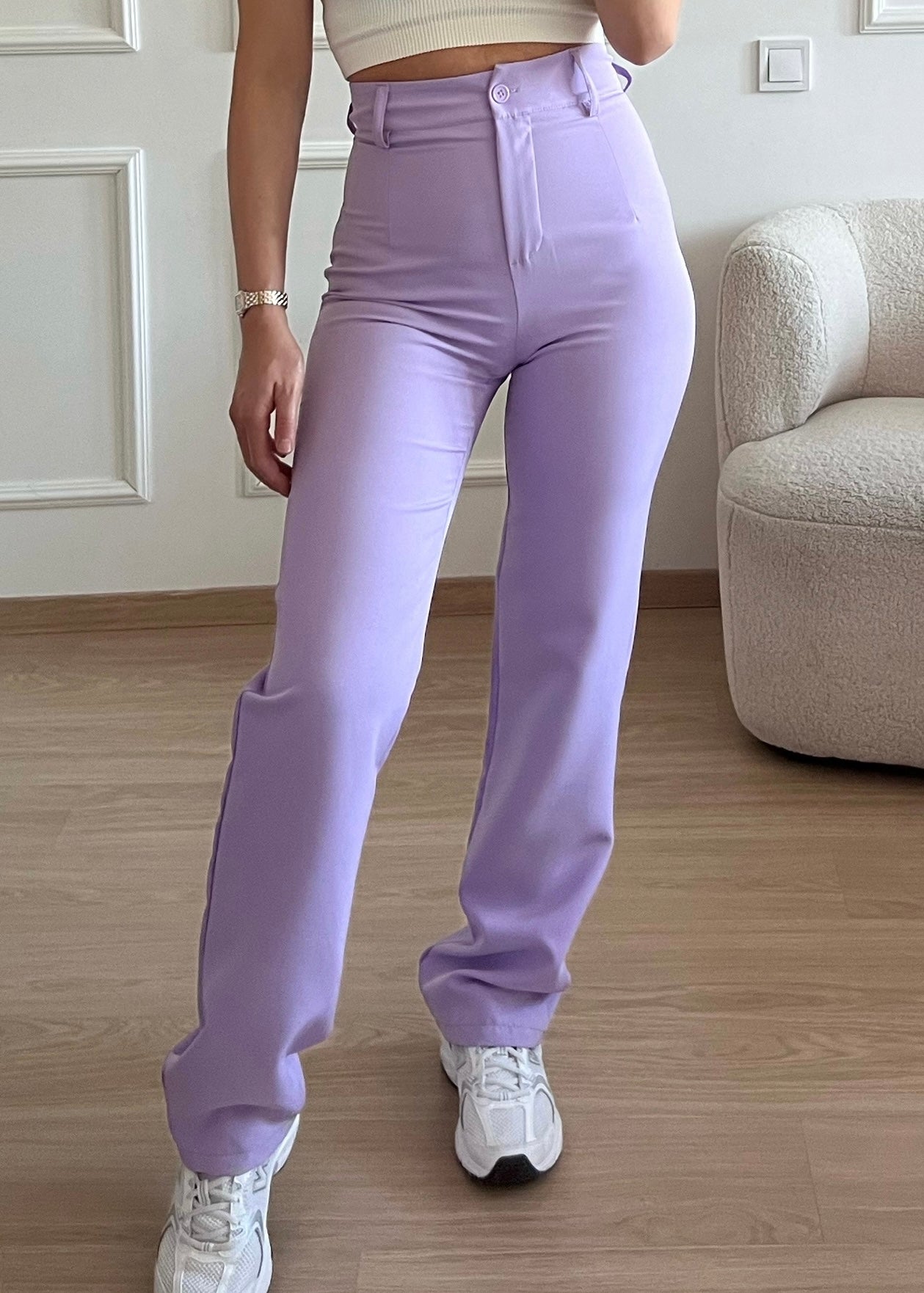 Straight leg pants classic lila (REGULAR)