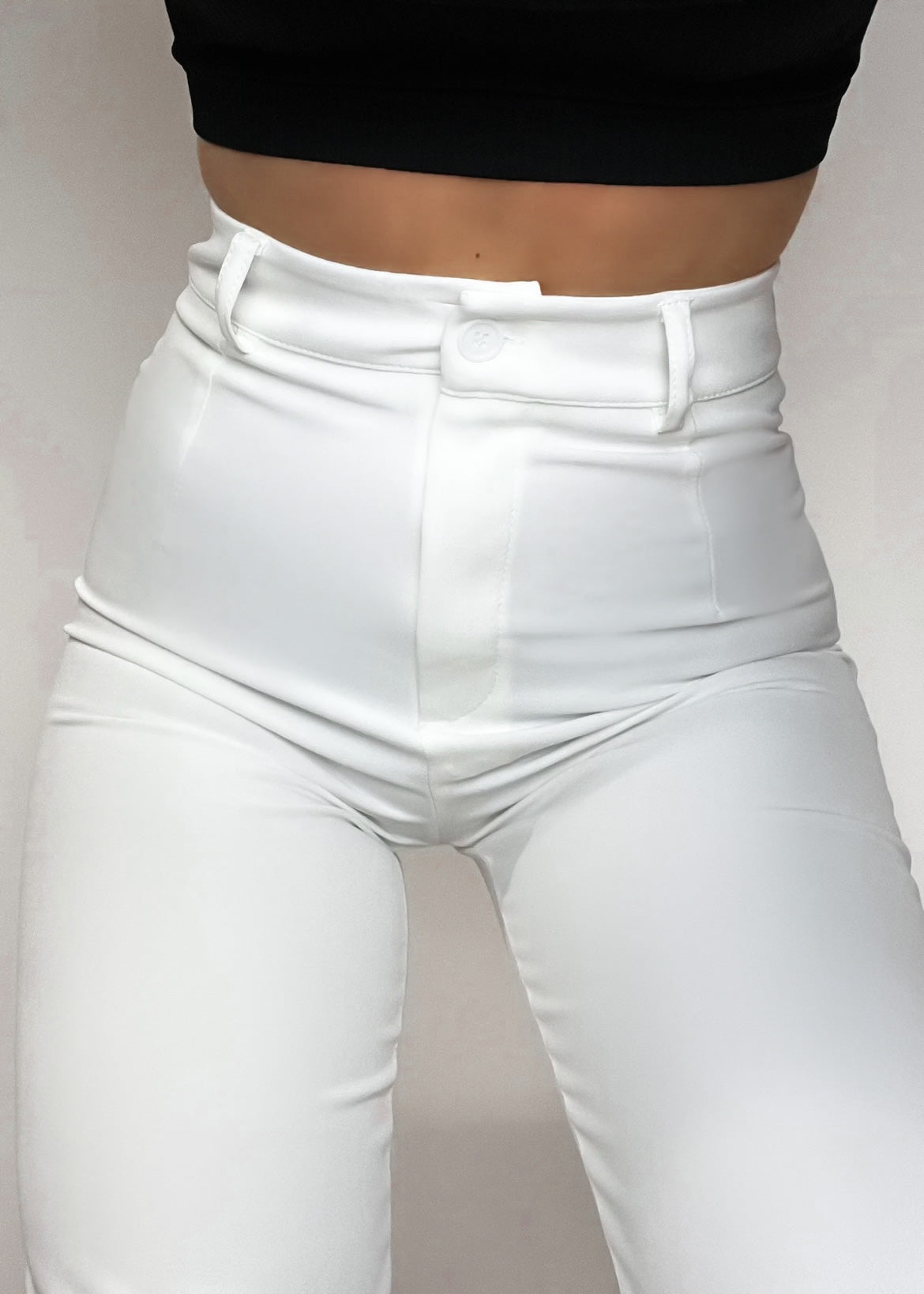 Pantalon droit classique blanc (REGULAR)