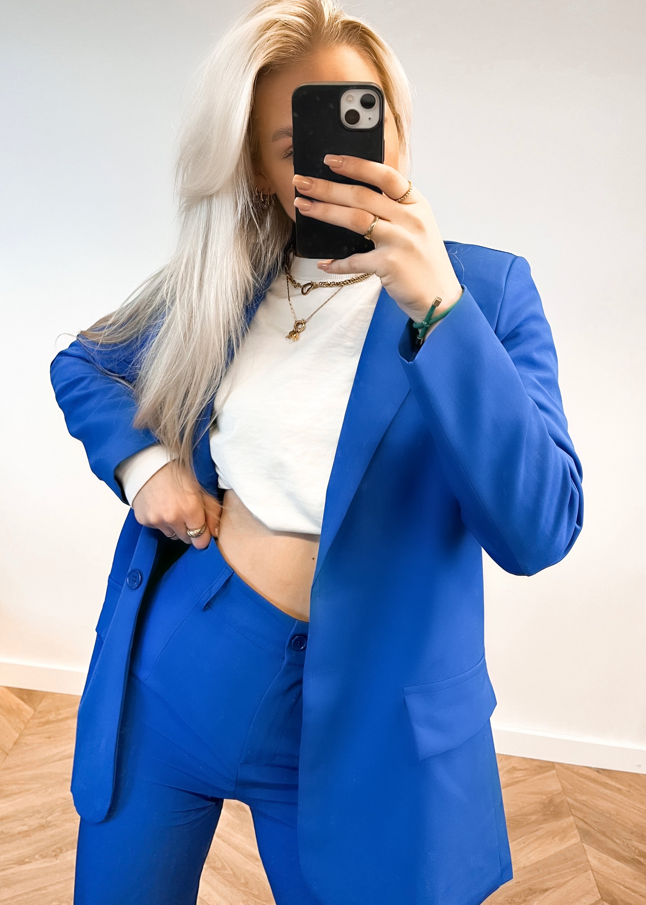 Blazer bleu électrique