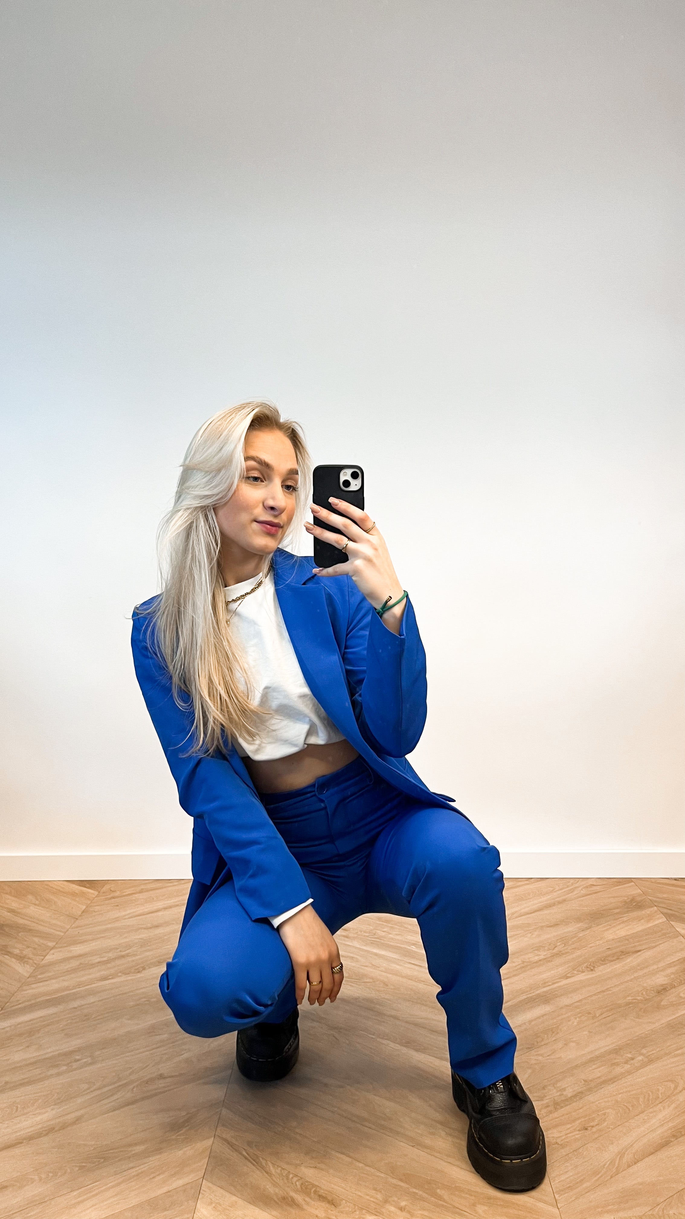 Blazer bleu électrique