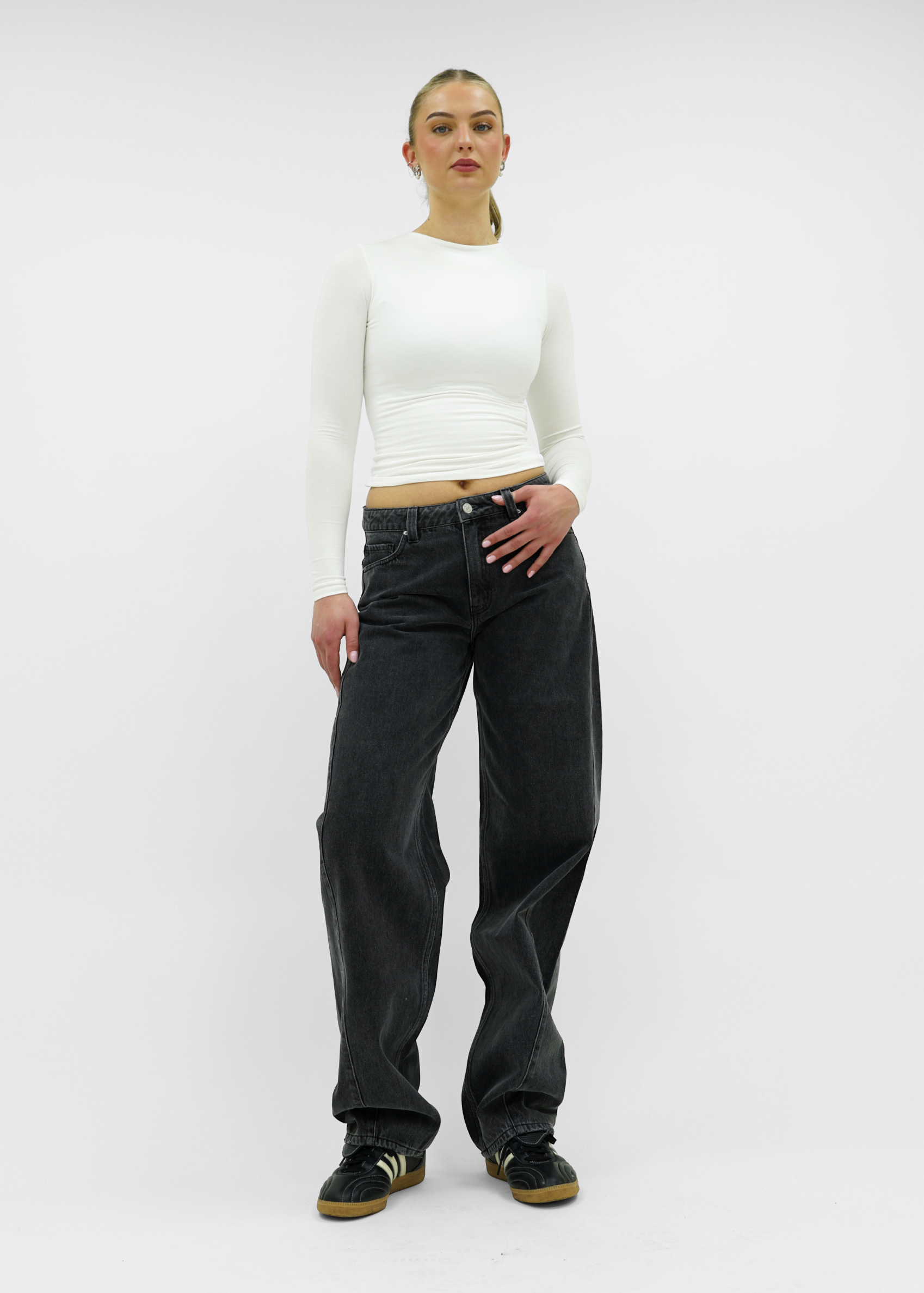 Balloon jeans dark grey (tall)