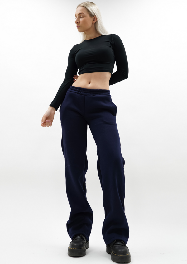 Jogger hose mit niedriger/mittlerer Taille Nacht blau (TALL)