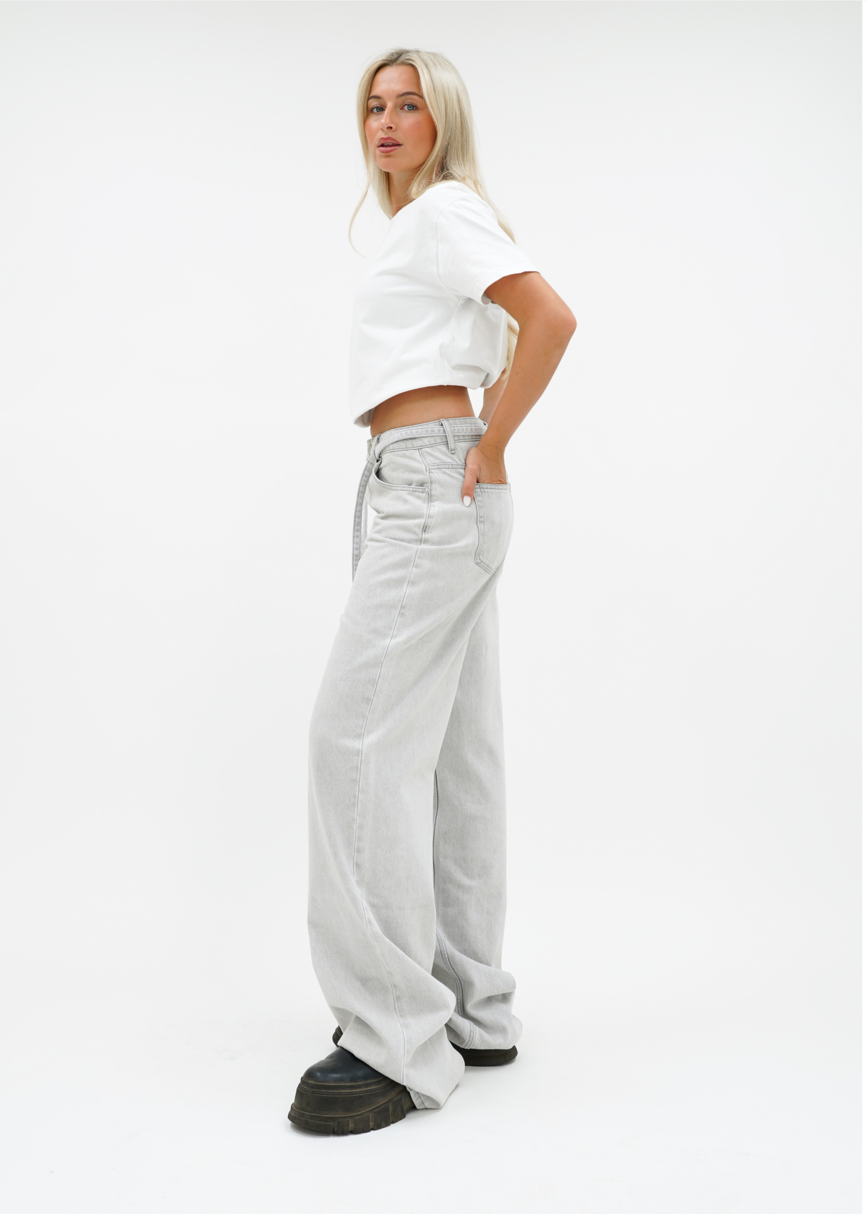 Baggy jeans light washed grey (tall)