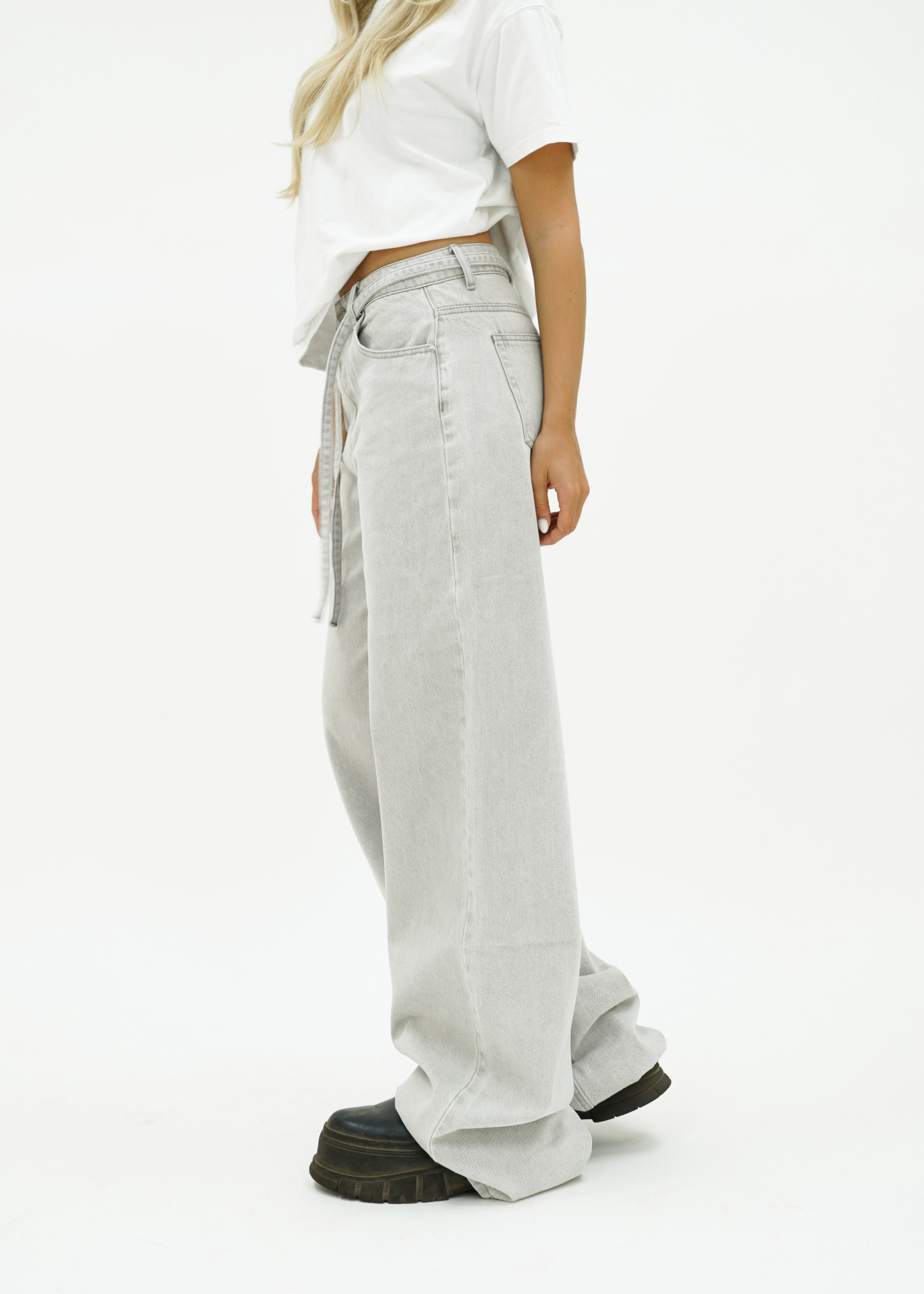 Baggy jeans light washed grey (tall)