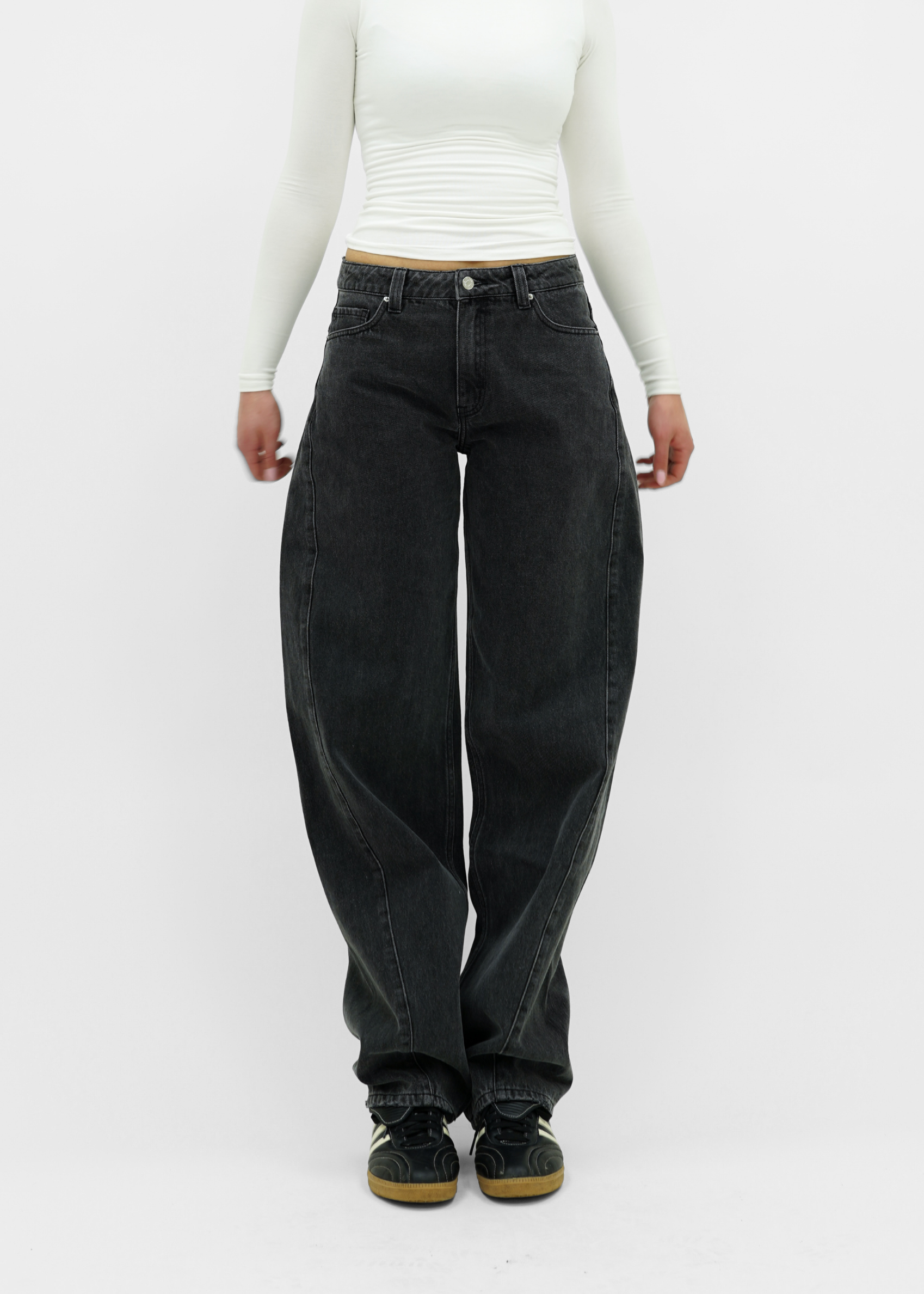 Balloon jeans dark grey (tall)