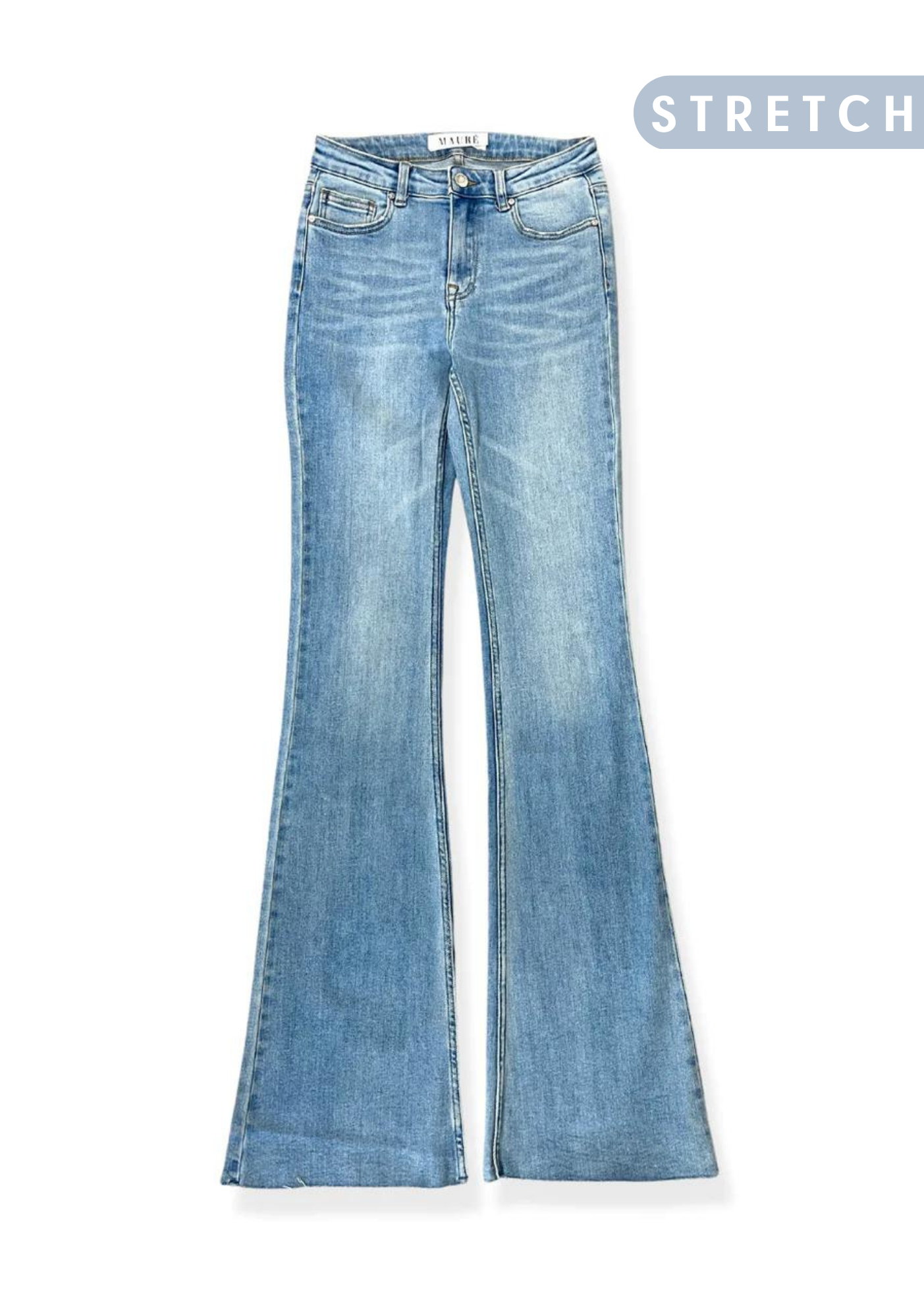 Mid waist flared jeans blue
