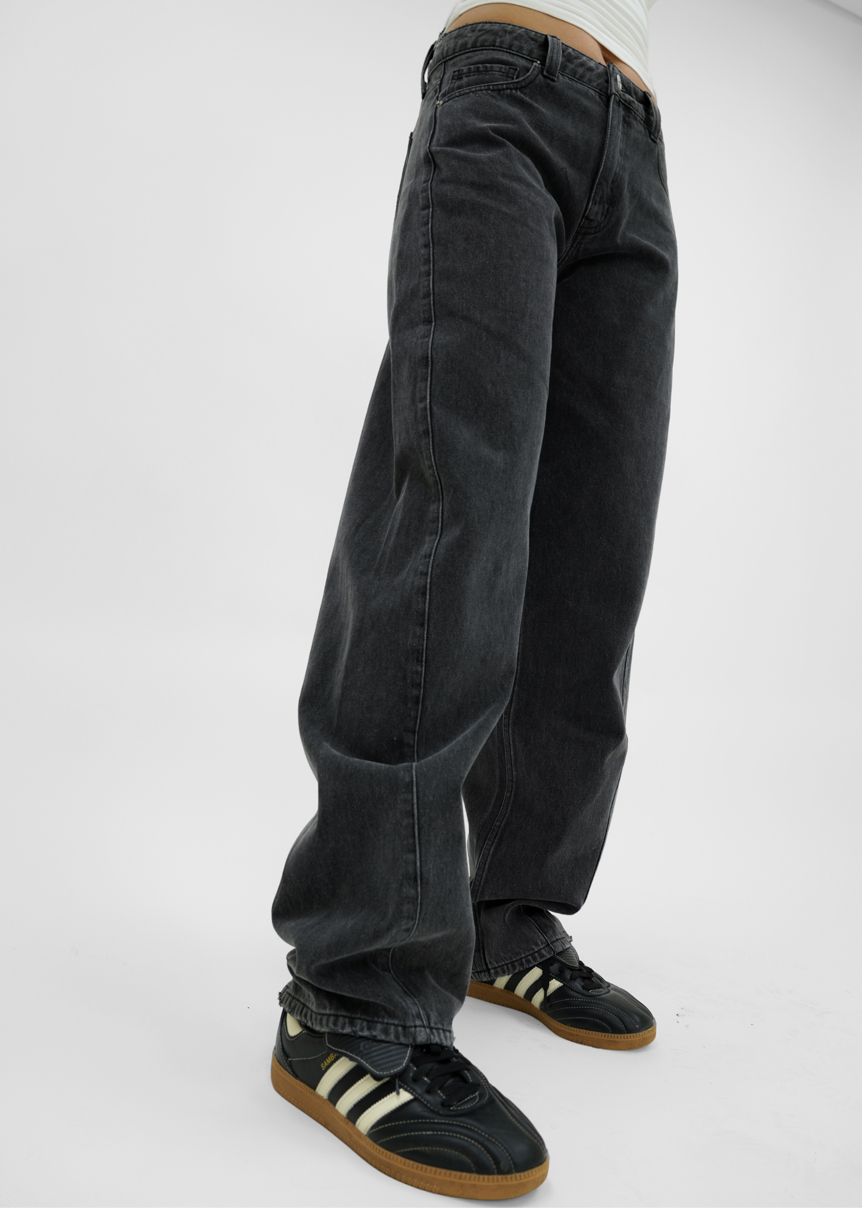 Balloon jeans dark grey (tall)