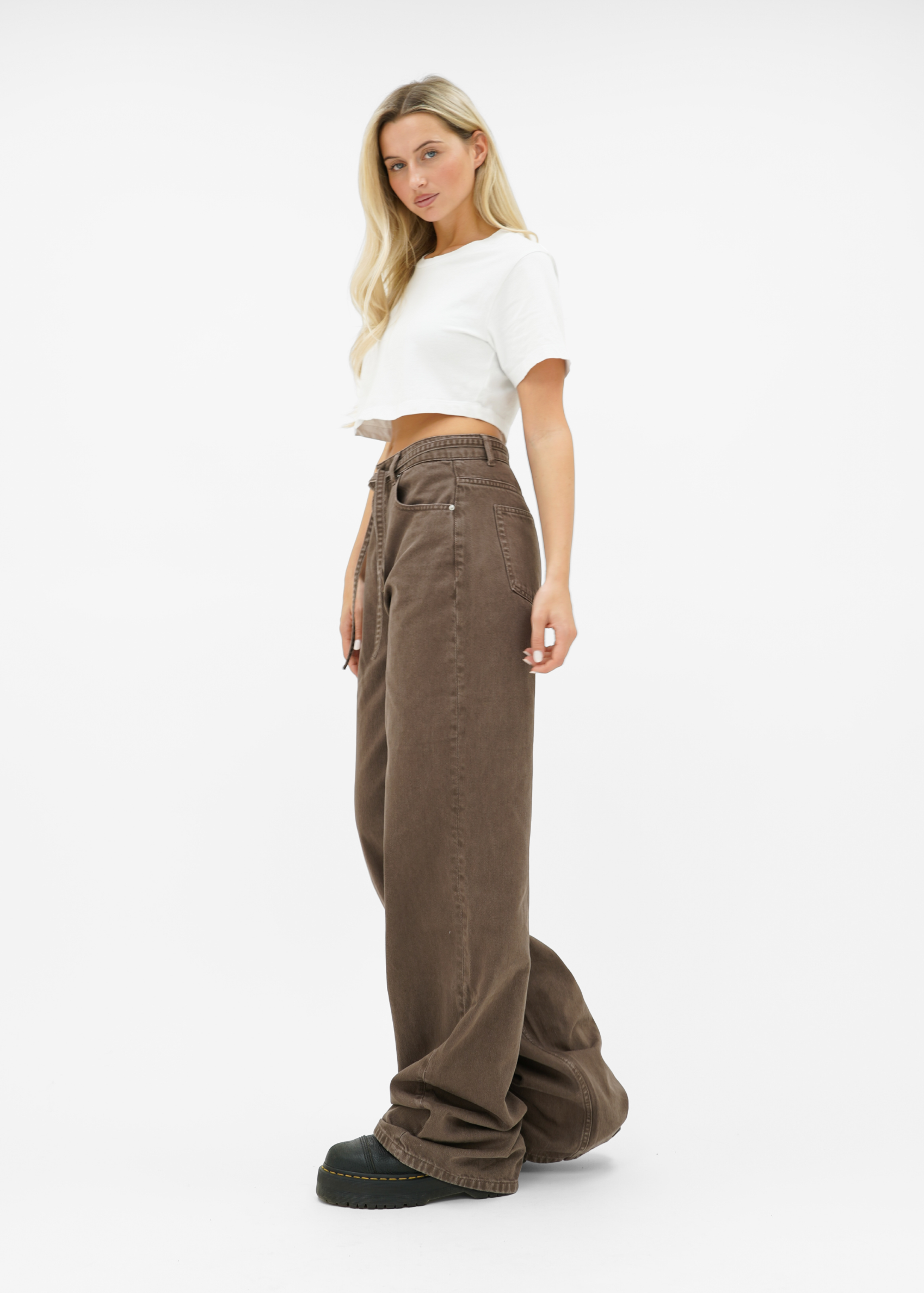 Baggy jeans washed brown (tall)