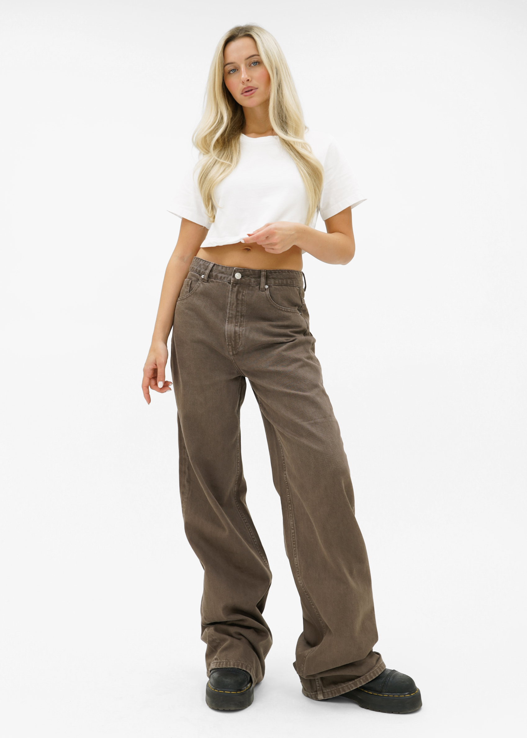 Baggy jeans washed brown (tall)