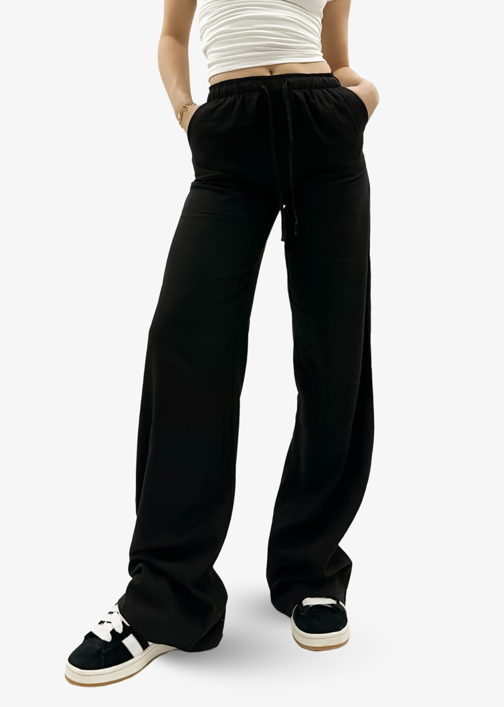 Linnen pants (TALL) black