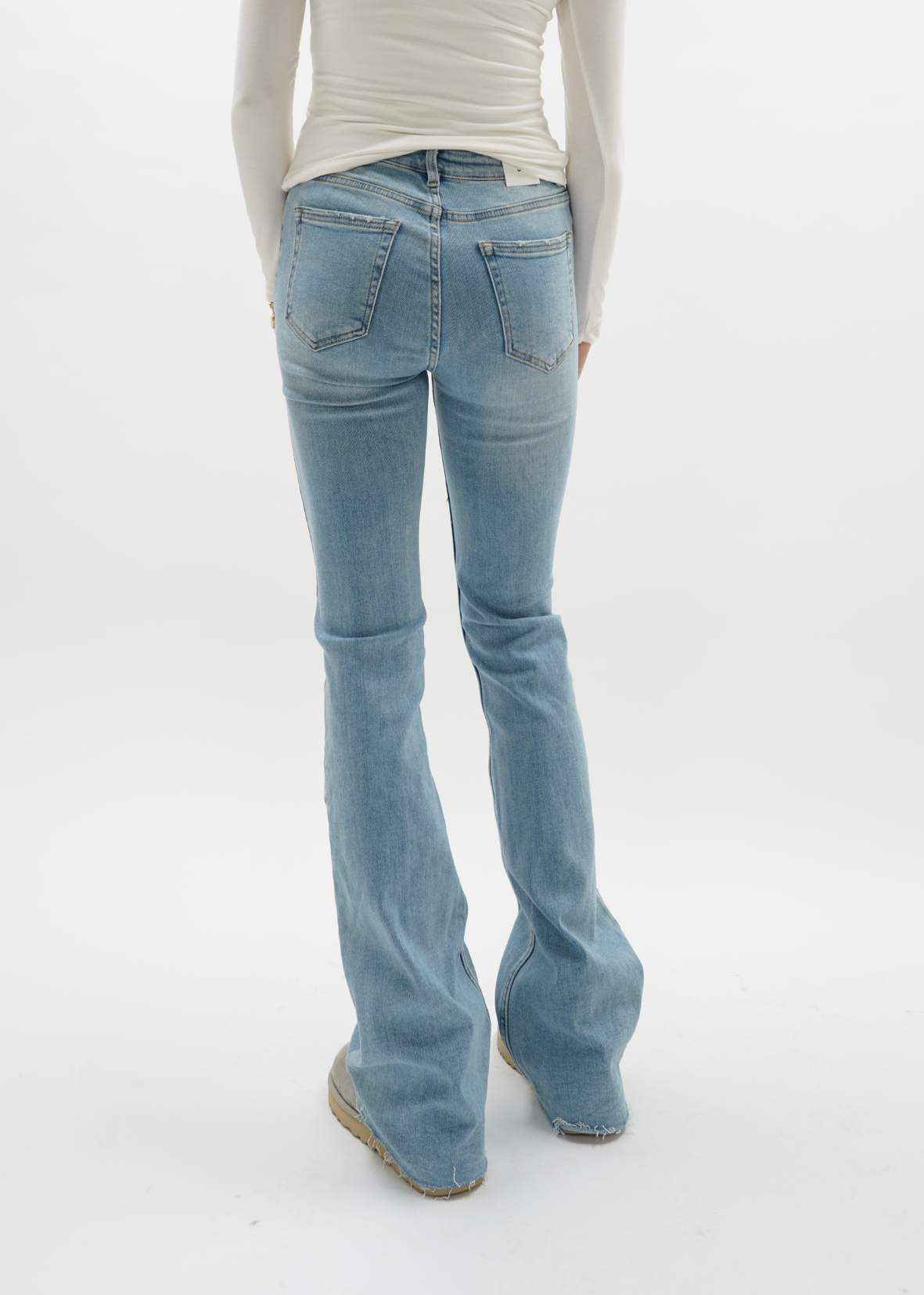 Mid waist flared jeans blue