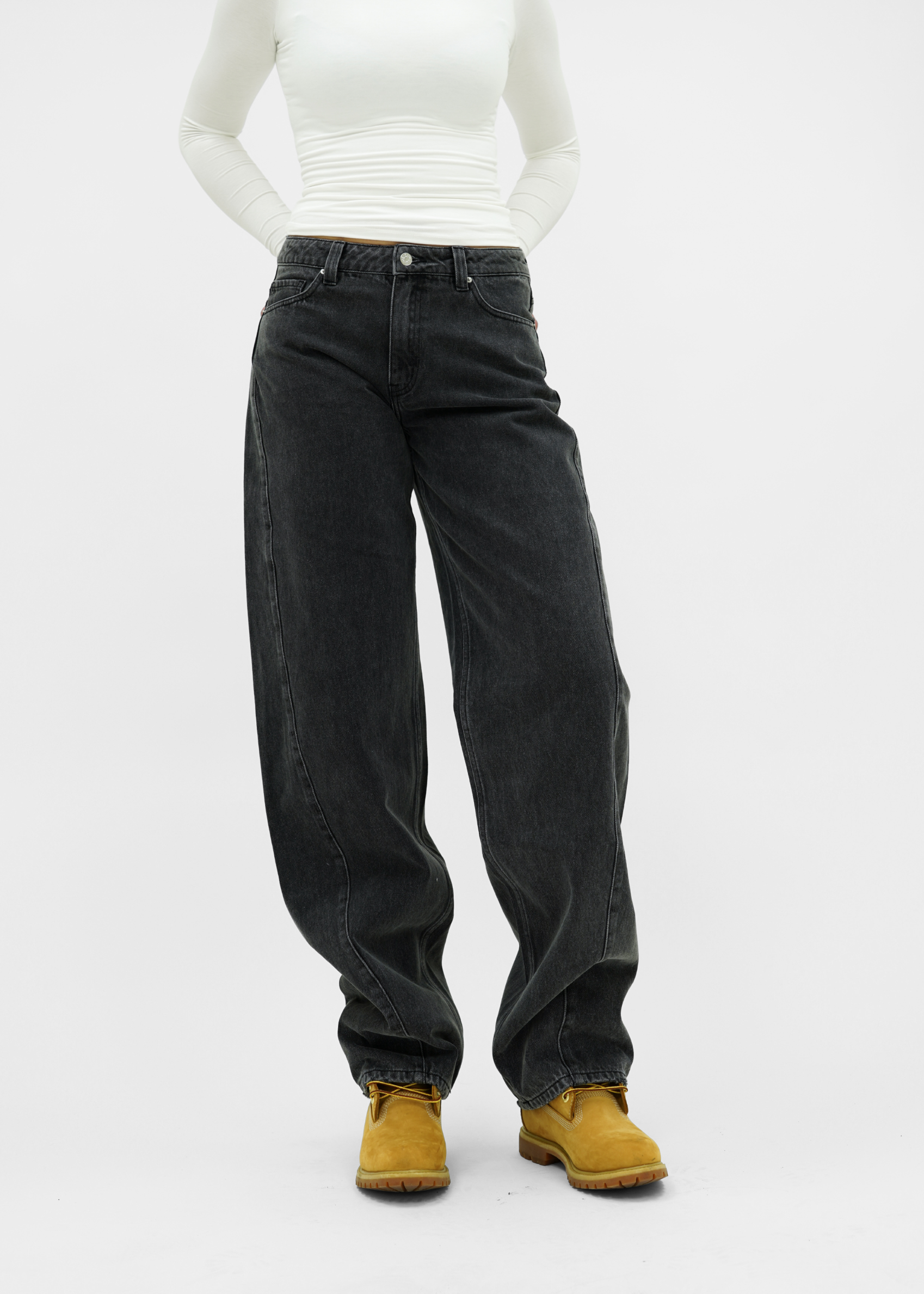 Balloon jeans dark grey (tall)