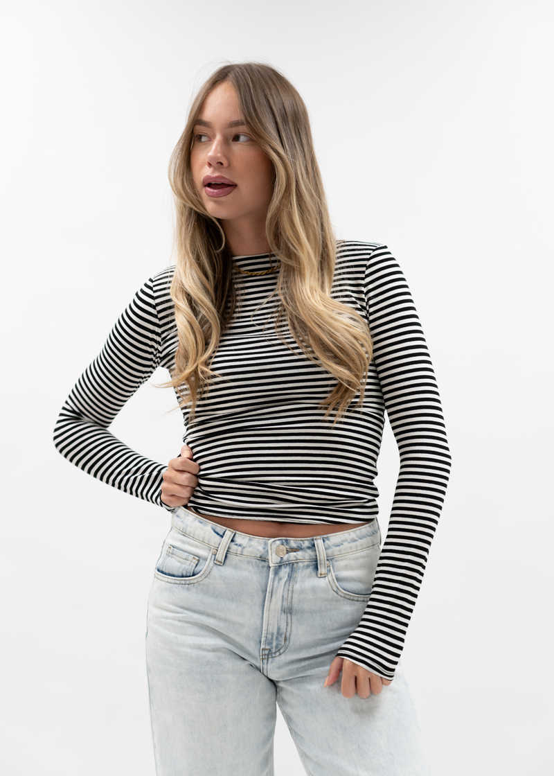 Long sleeve top striped