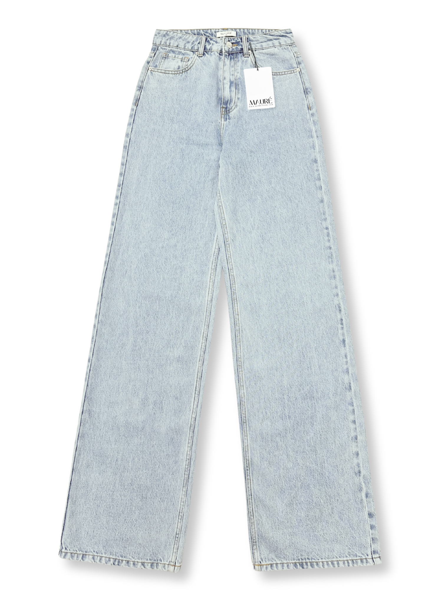 High waist super wide leg jeans light blue (TALL)
