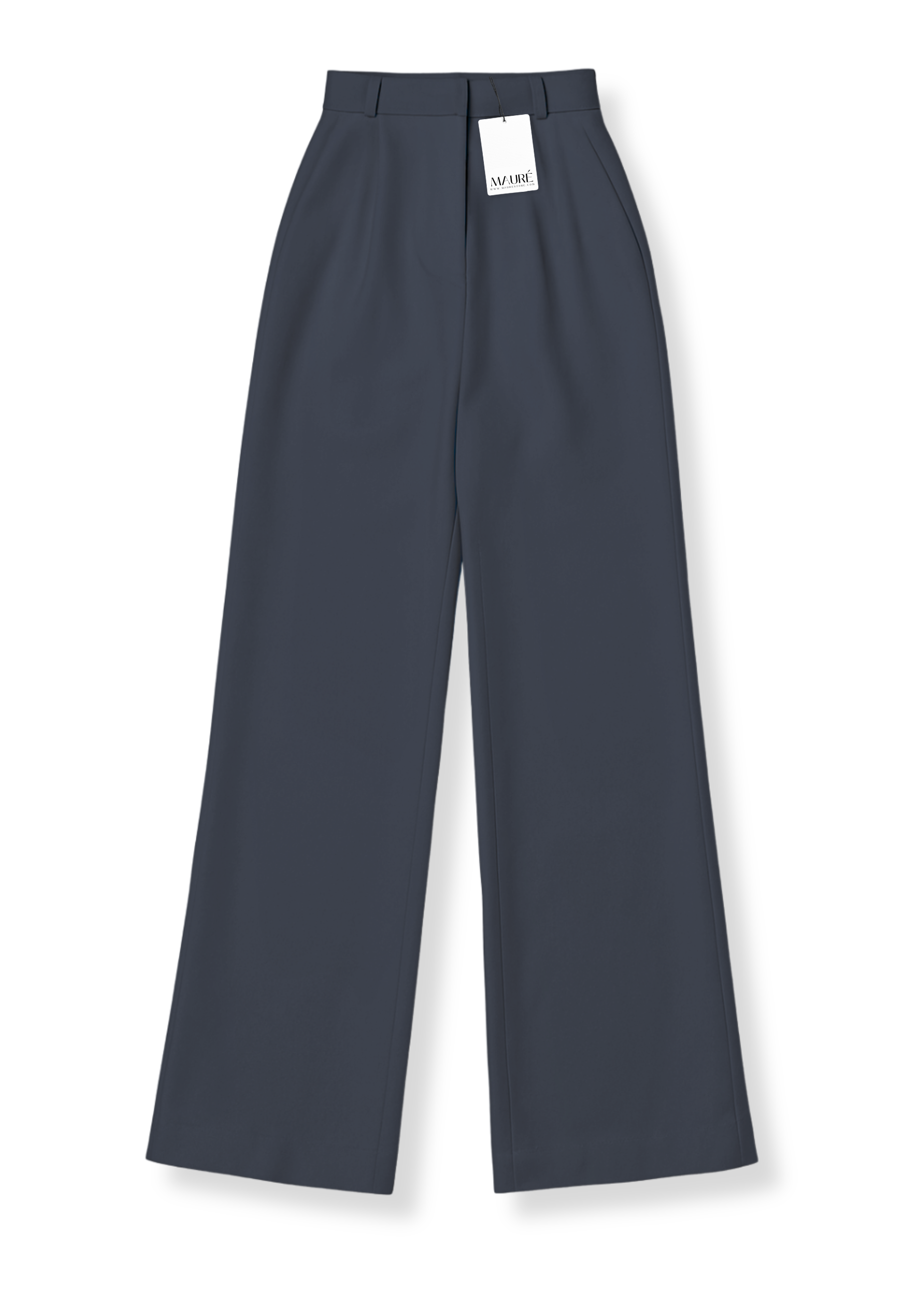 High waist wide leg pants casual charcoal (tall)