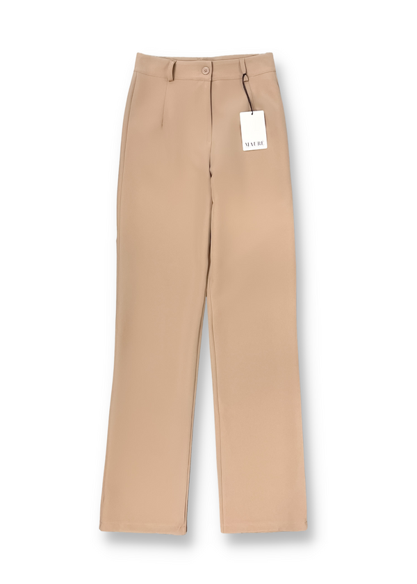 Pantalon droit classique beige (REGULAR)