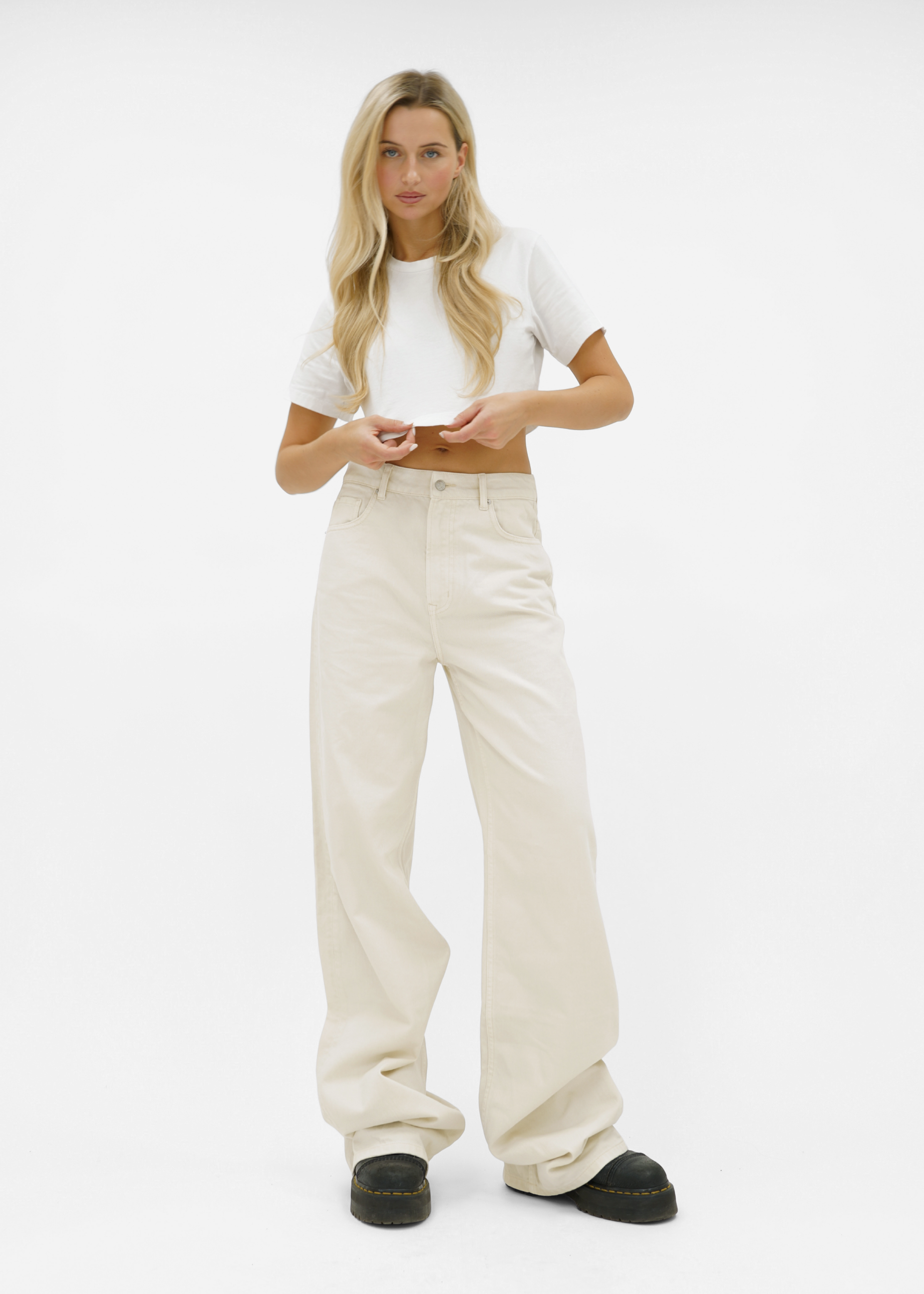 Baggy jeans crème (tall)