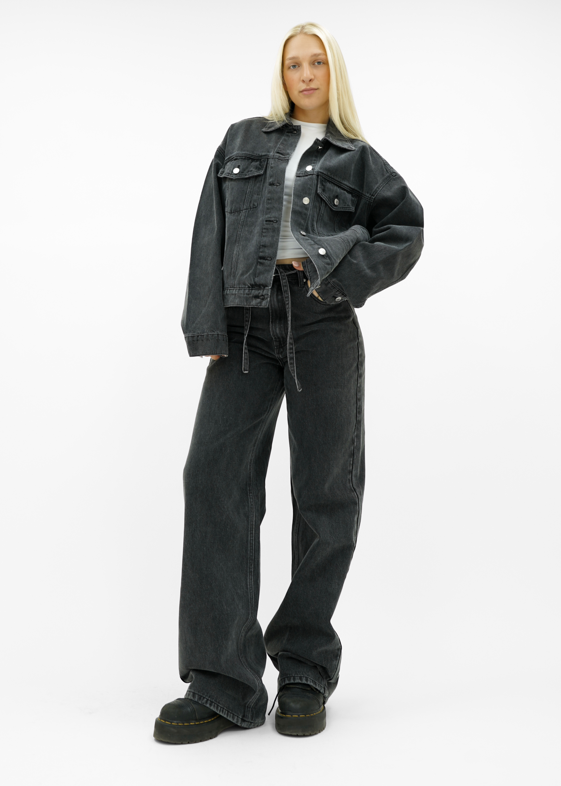 Baggy jeans dark washed grey (tall)