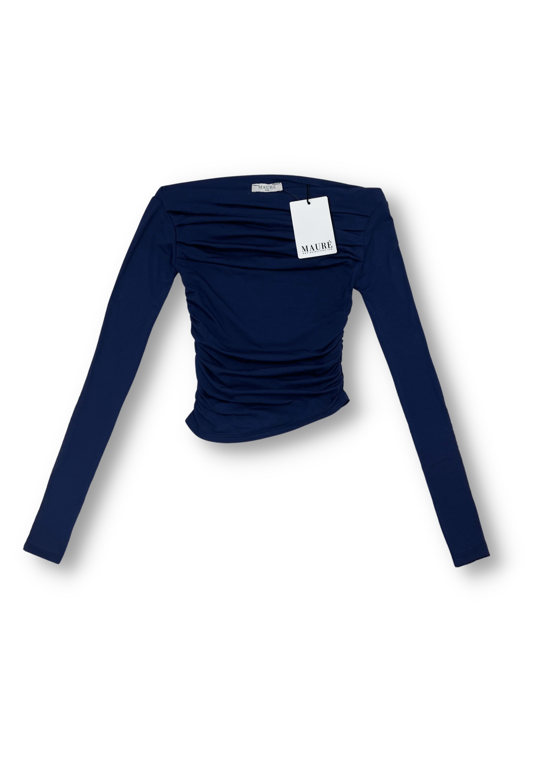 Schulter freies Top-Nacht blau