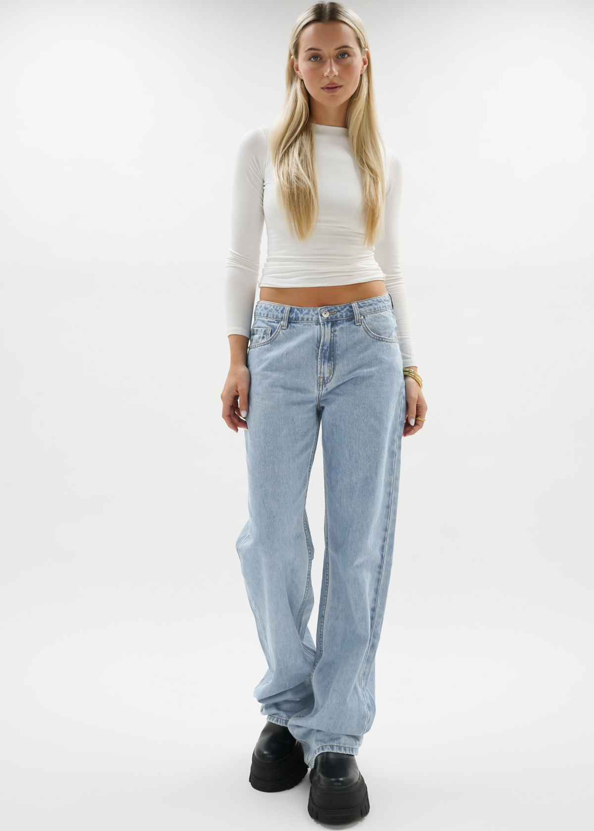 Coco Low Waist Jeans - Donker Bruin main image 1