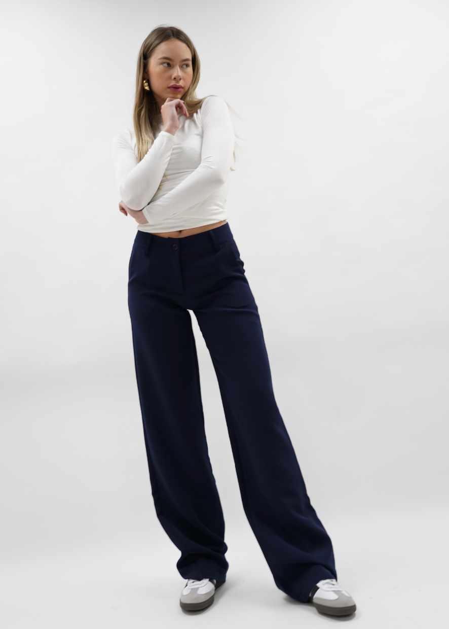 Low/mid waist pants casual night blue (REGULAR)