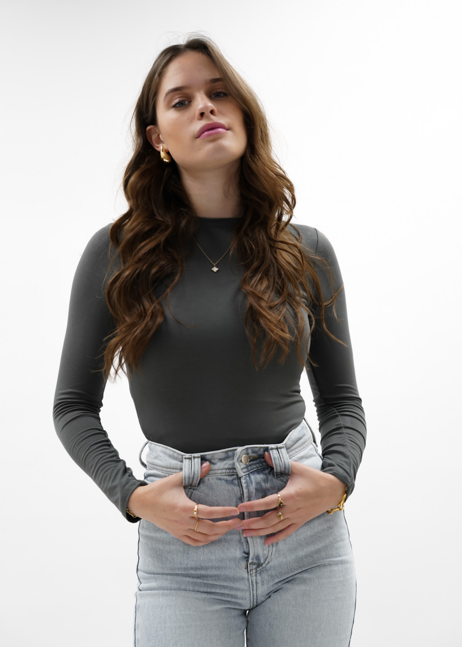 Long sleeve body charcoal