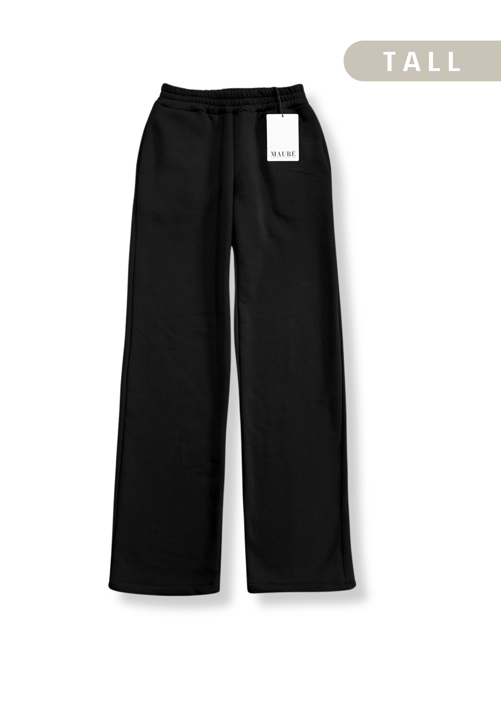 Low/mid waist jogger pants black (TALL)