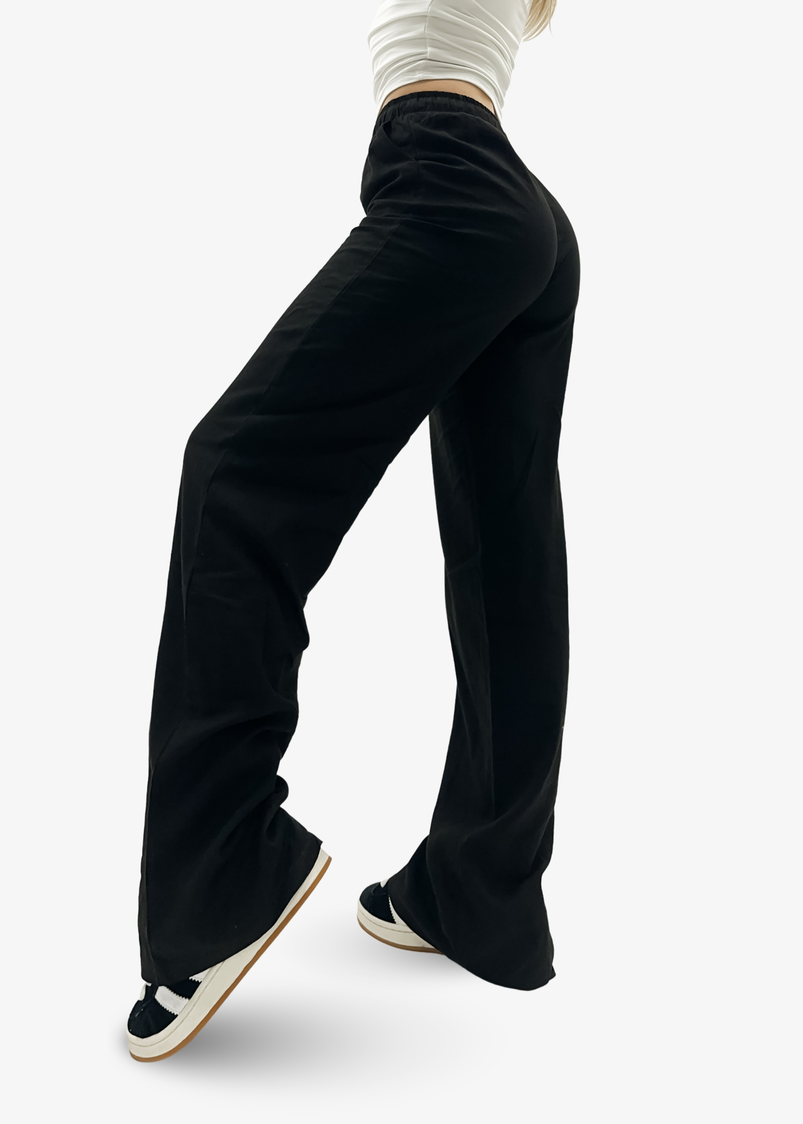 Linnen pants (TALL) black