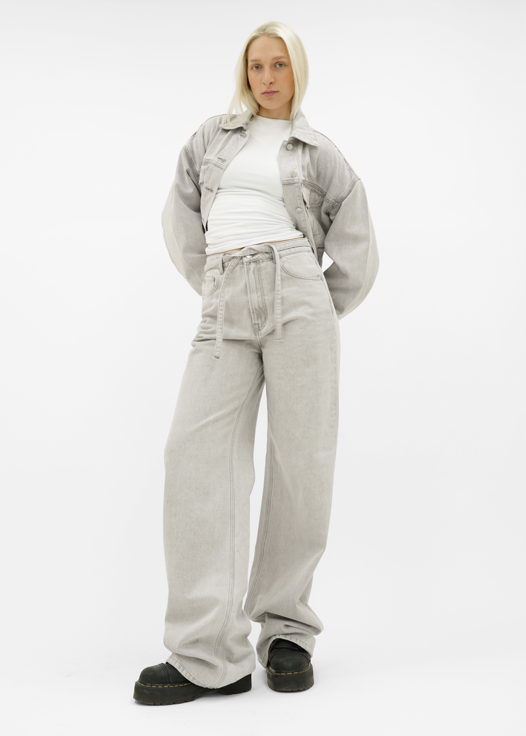 Baggy jeans light washed grey (tall)
