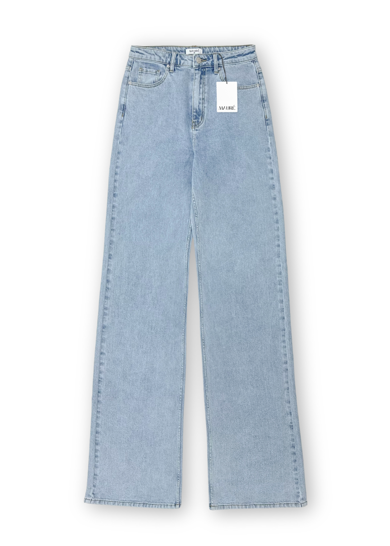 High waist wide leg jeans light blue (TALL)